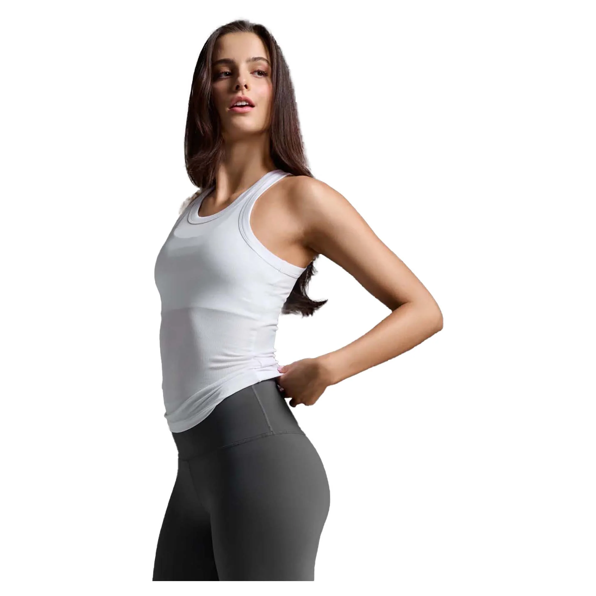 Women's Fluid Ribbed Tank - Image 2