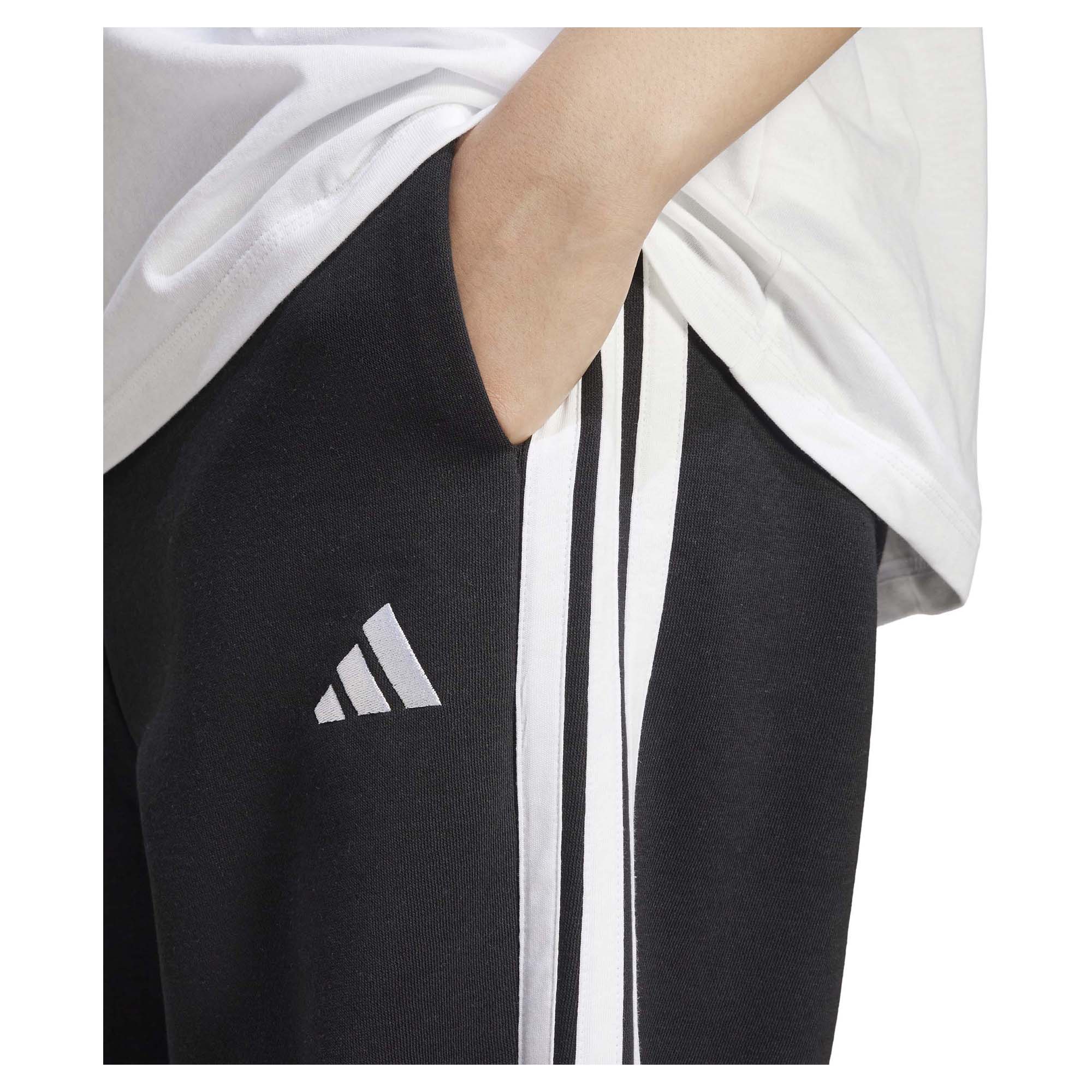Women's Essentials 3-Stripes Fleece Loose Pants - Image 6