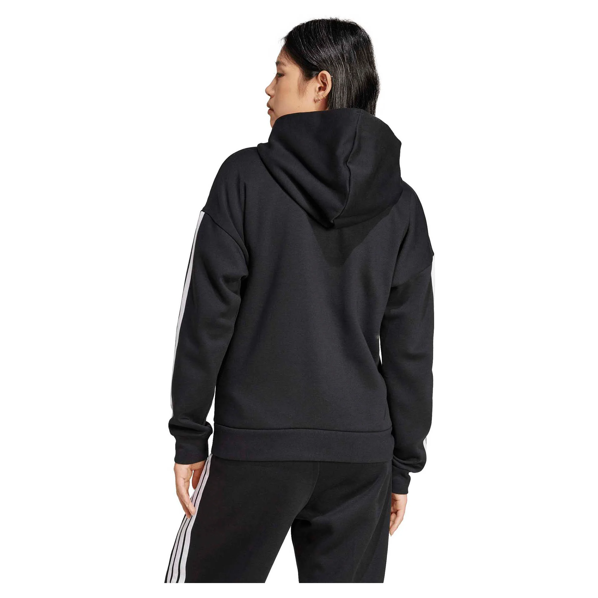 Women's Essentials 3-Stripes Full-Zip Fleece Hoodie - Image 2