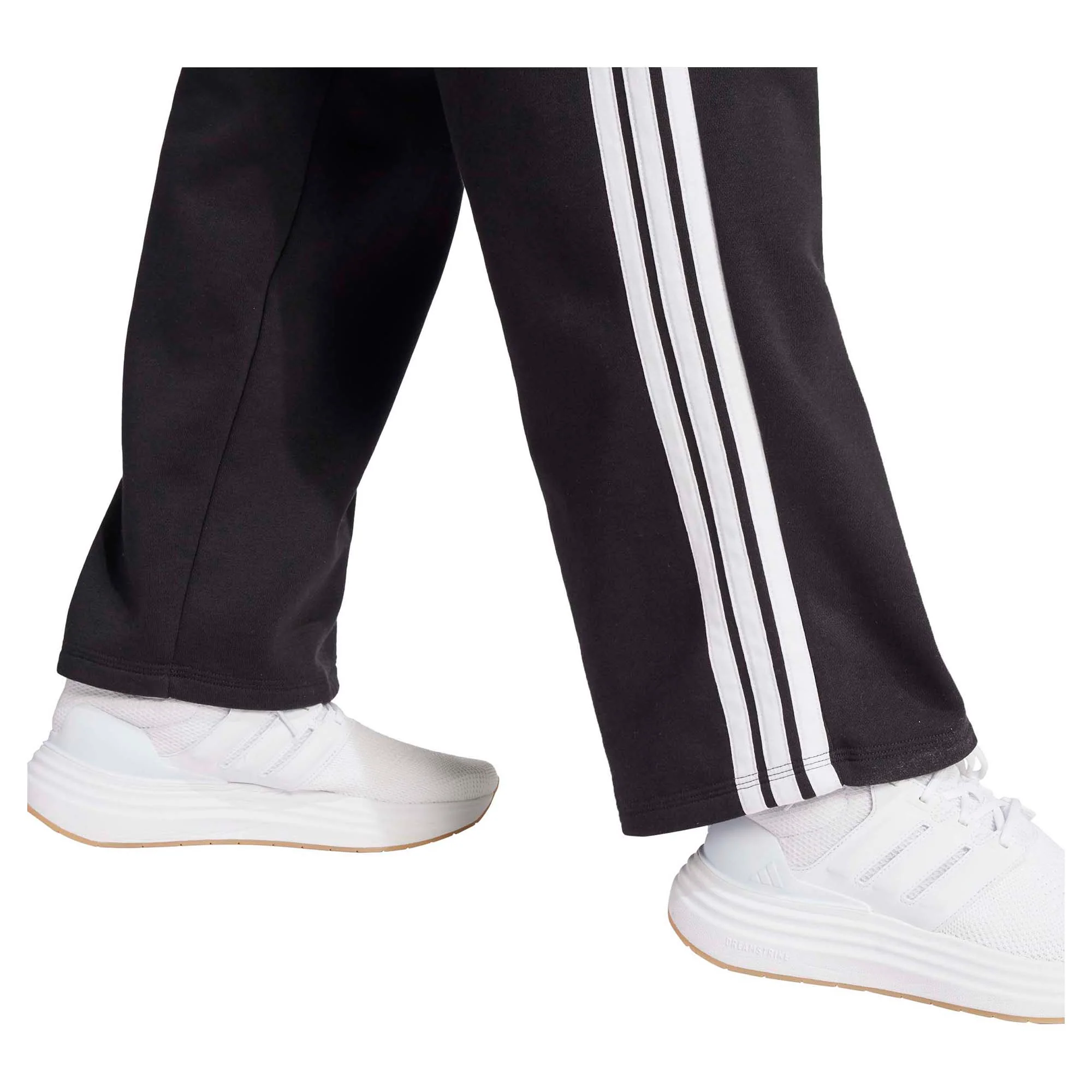 Women's Essentials 3-Stripes Open Hem Fleece Pants - Image 6