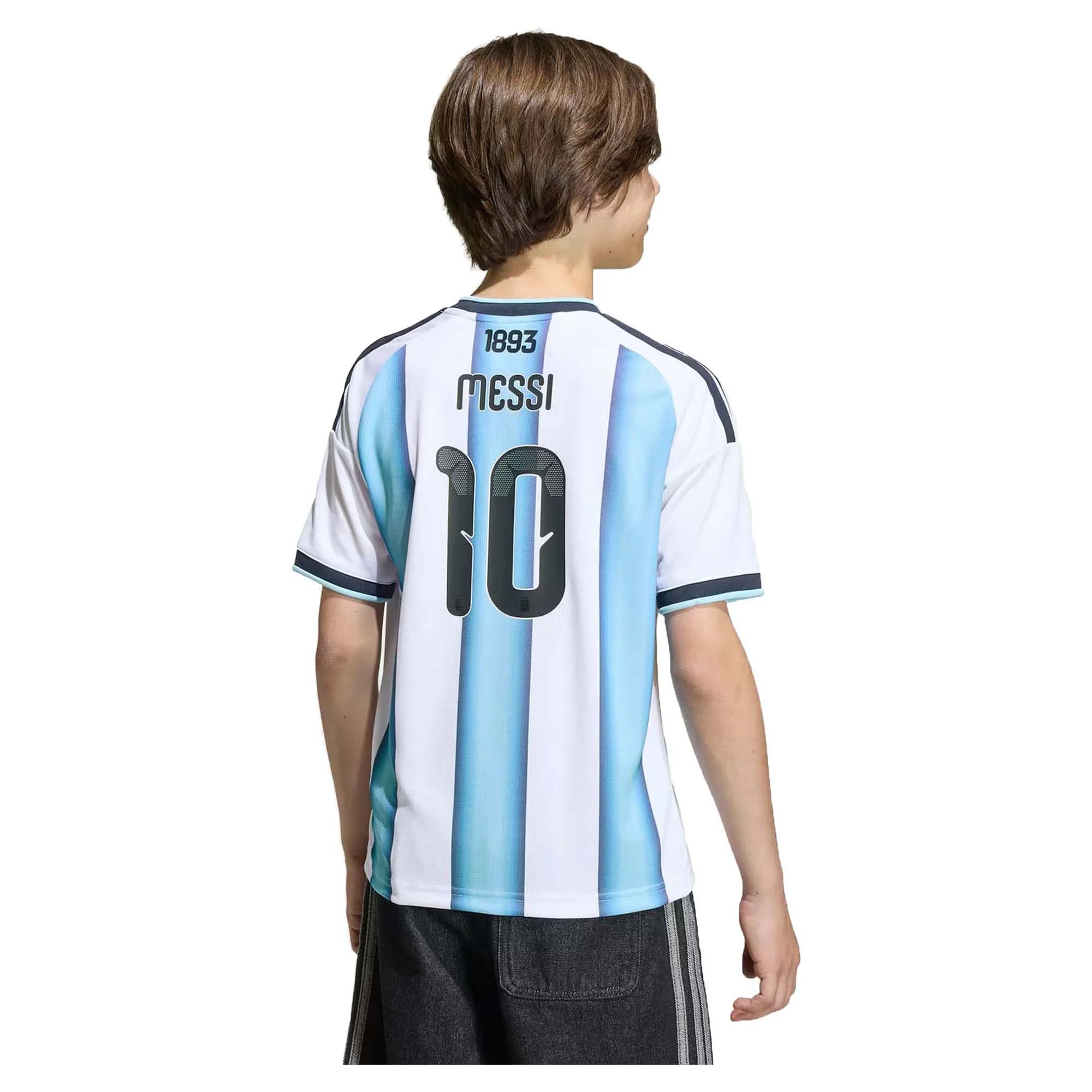 Junior's Argentina Lionel Messi 2026 Home Replica Soccer Jersey - Image 4