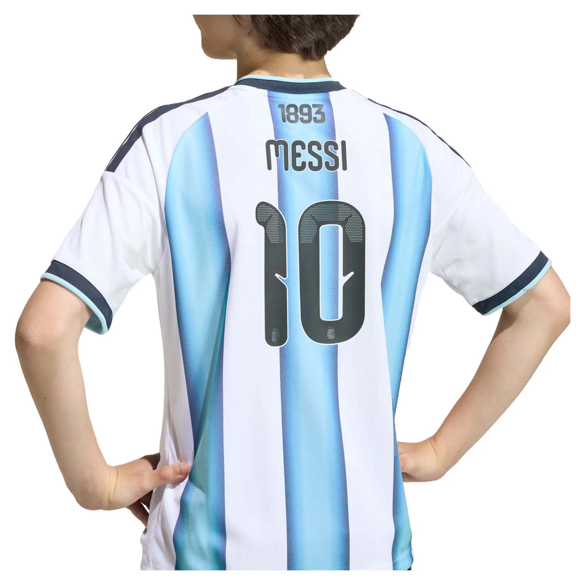 Junior's Argentina Lionel Messi 2026 Home Replica Soccer Jersey - Image 6