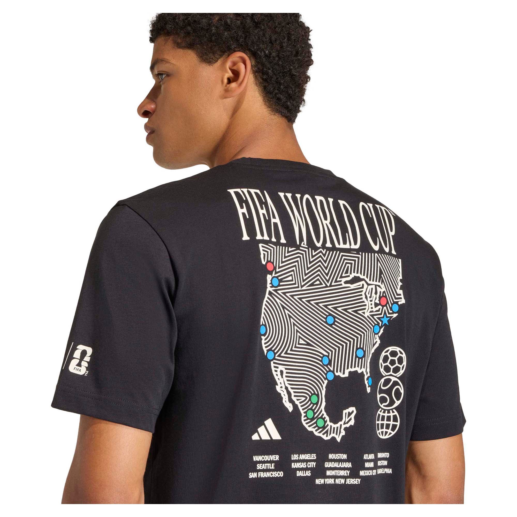 Men's Fifa World Cup Map Graphic T-Shirt - Image 5