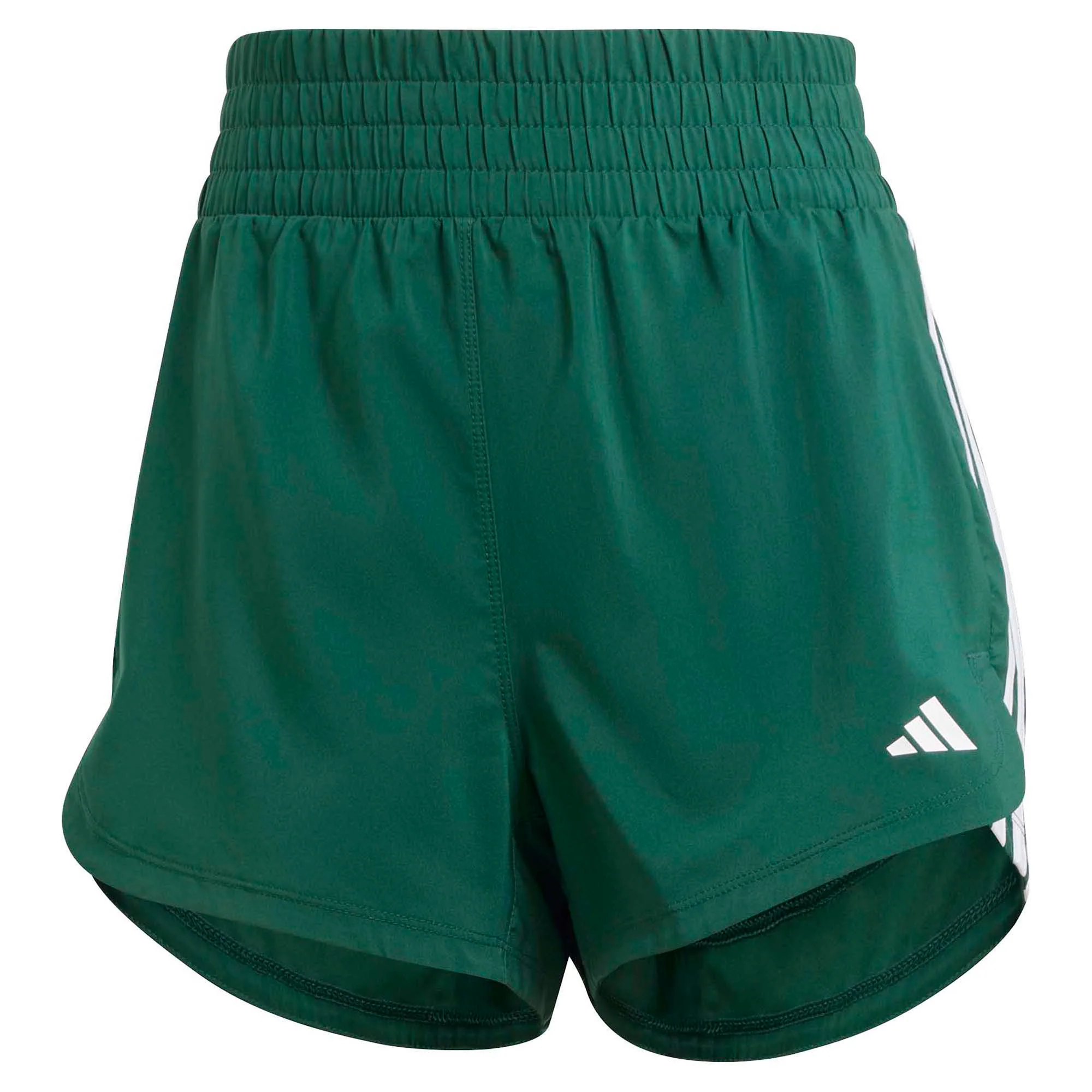 Women's Pacer Training 3-Stripes Woven High Rise Shorts - Image 3