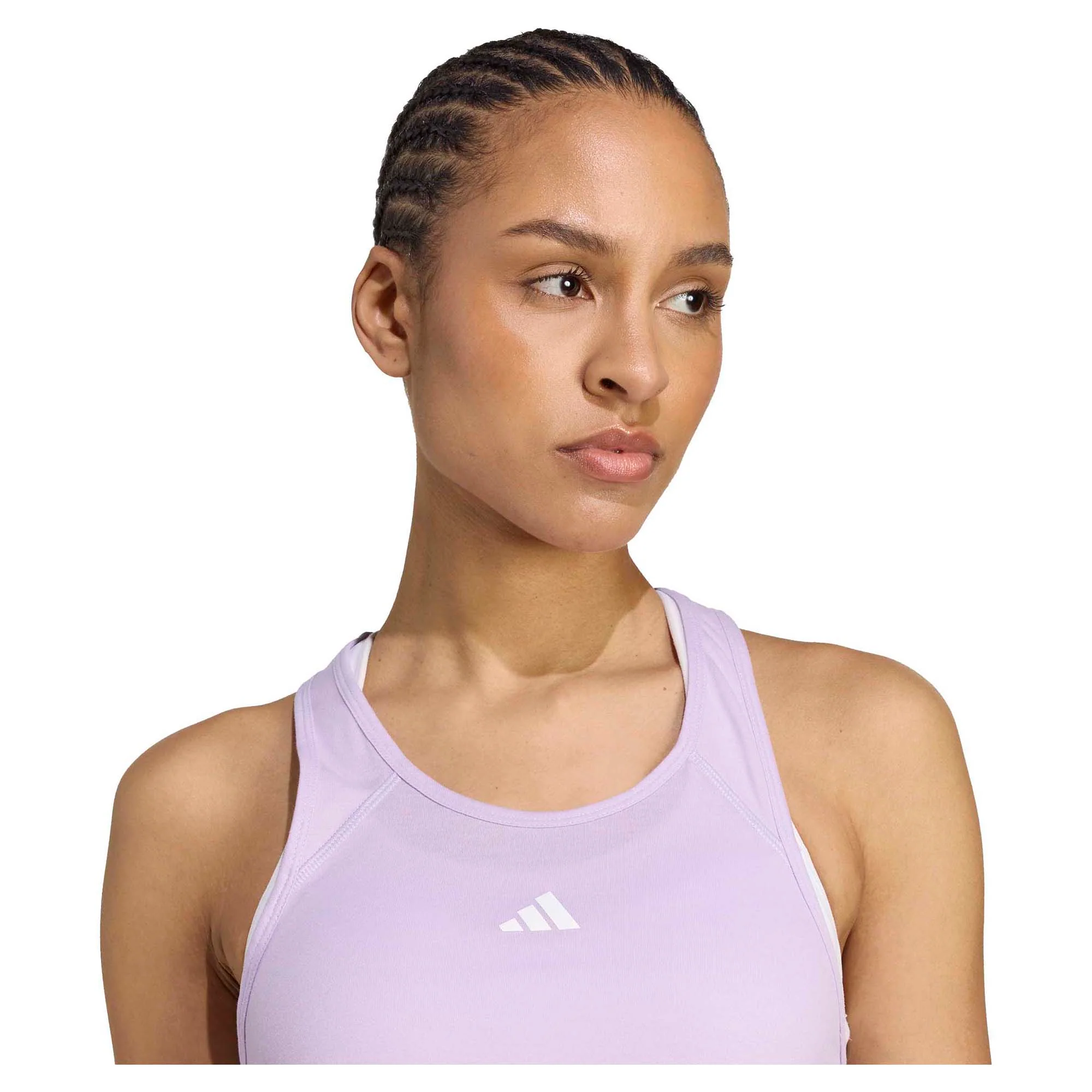 Women's Workout Essentials Minimal Branding Racerback Tank Top - Image 3