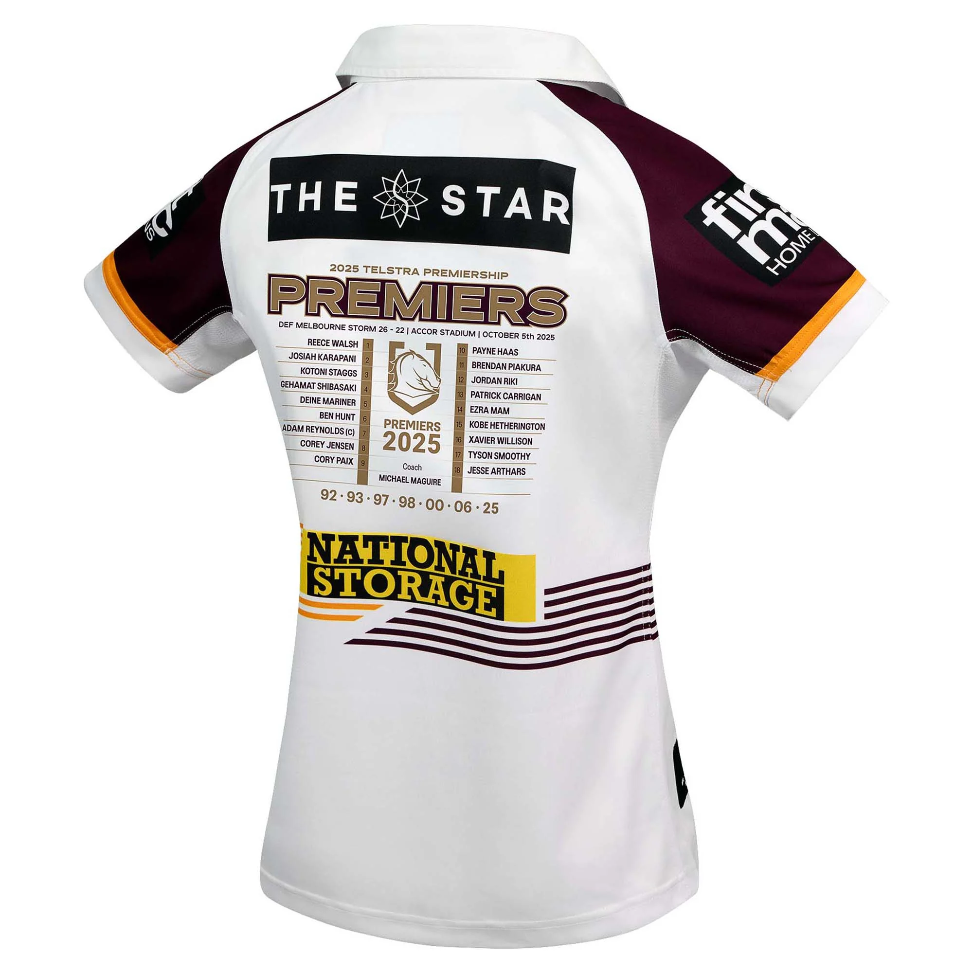 Women's NRL Brisbane Broncos 2025 Premiers Jersey - Image 2