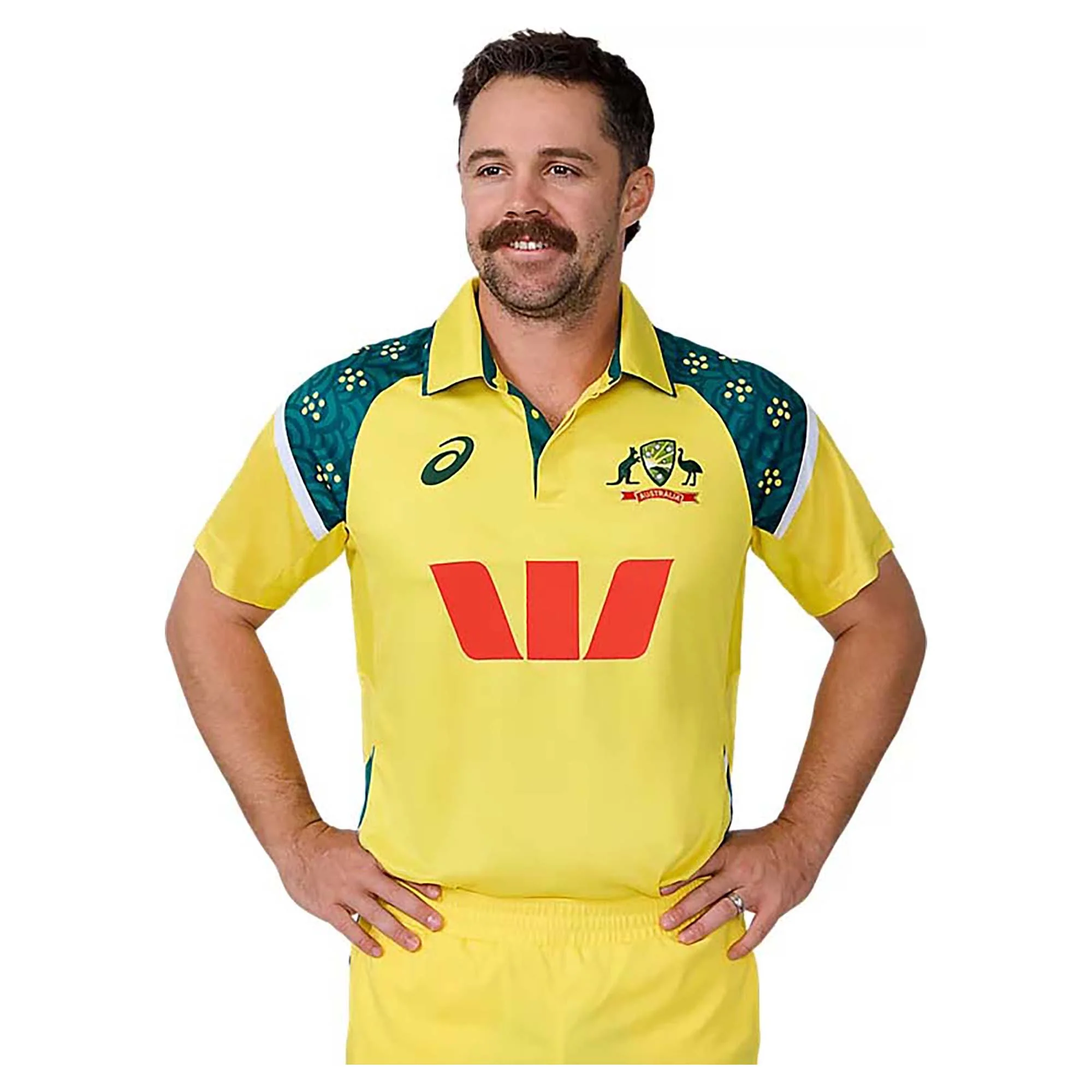 Men's Cricket Australia Replica ODI Home Shirt - Image 3
