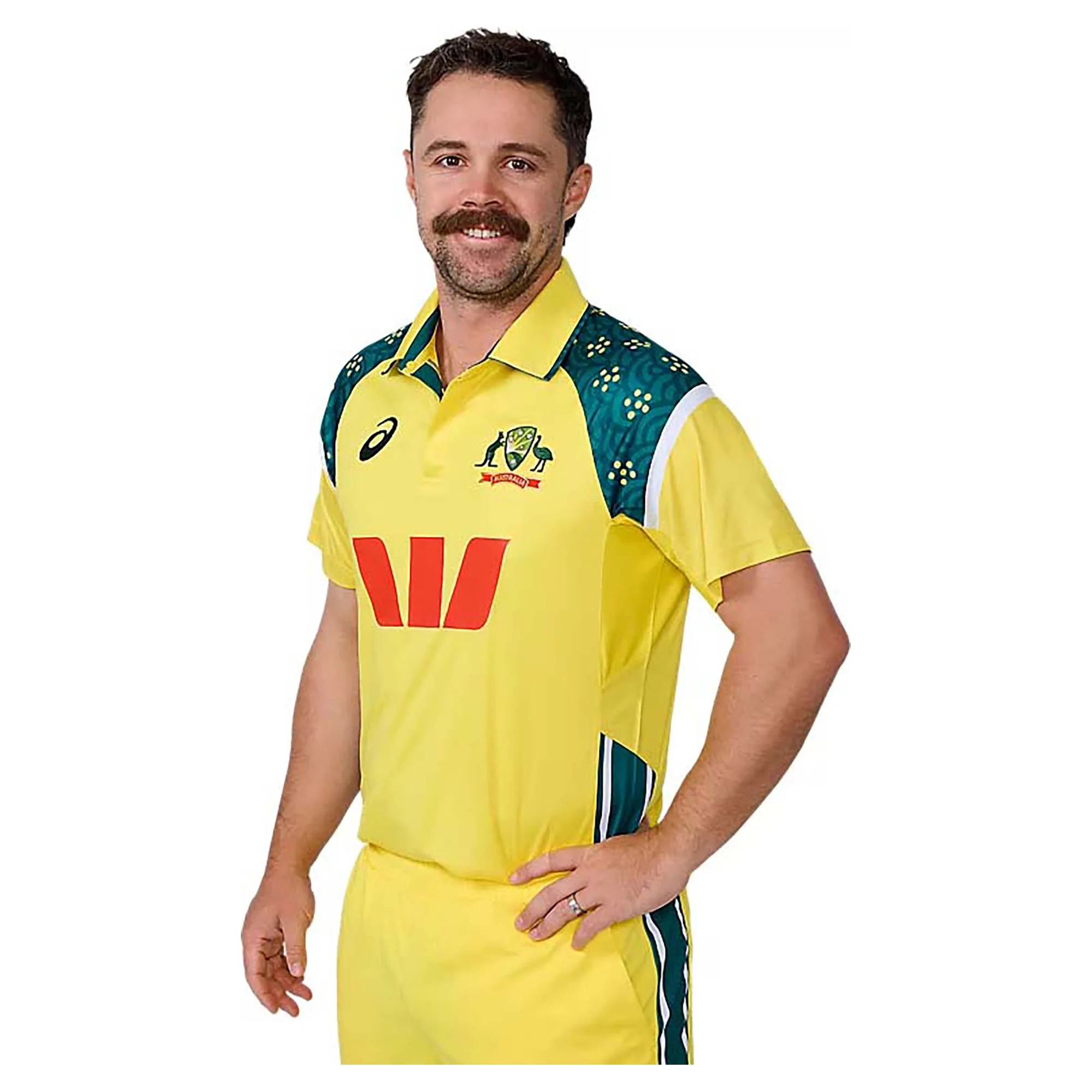 Men's Cricket Australia Replica ODI Home Shirt - Image 4