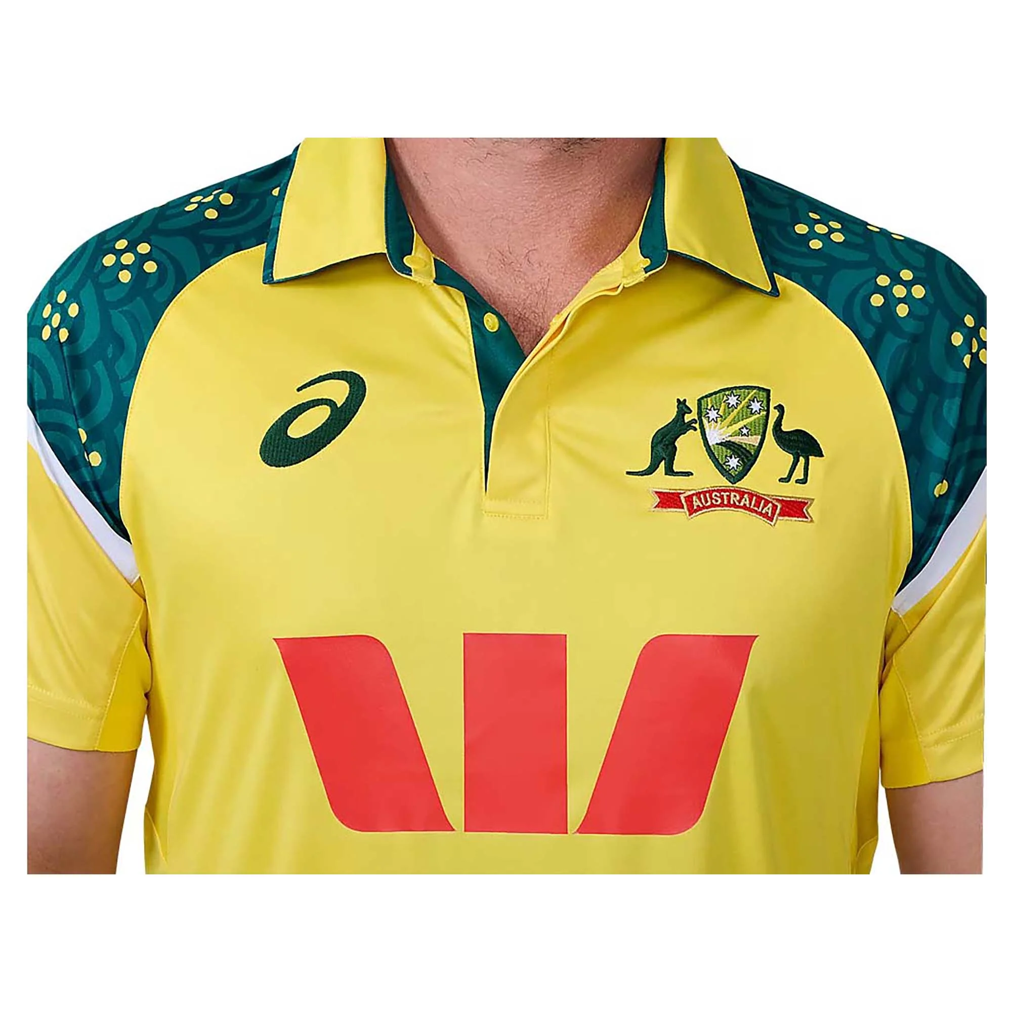 Men's Cricket Australia Replica ODI Home Shirt - Image 6