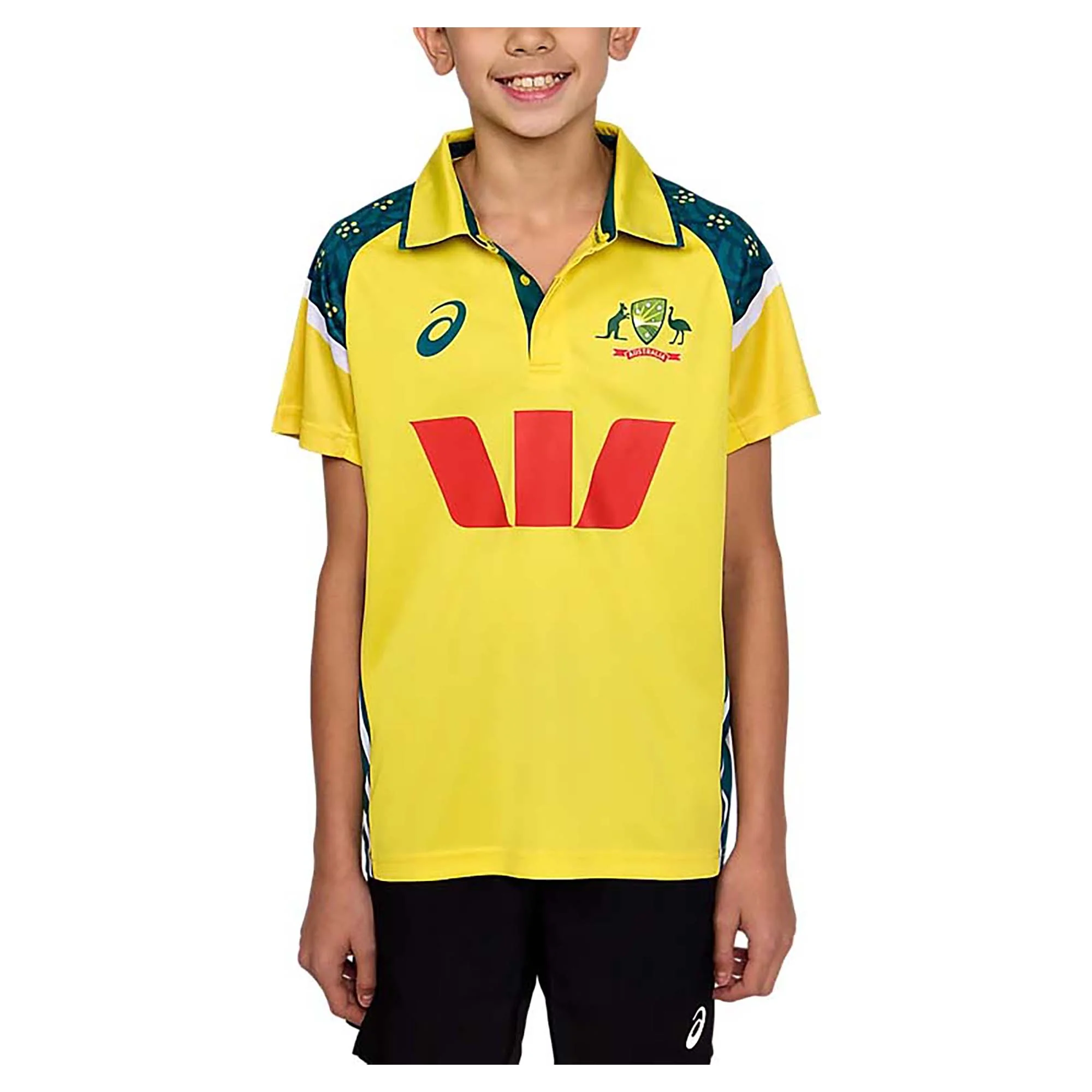 Kid's Cricket Australia Replica Odi Home Polo - Image 3