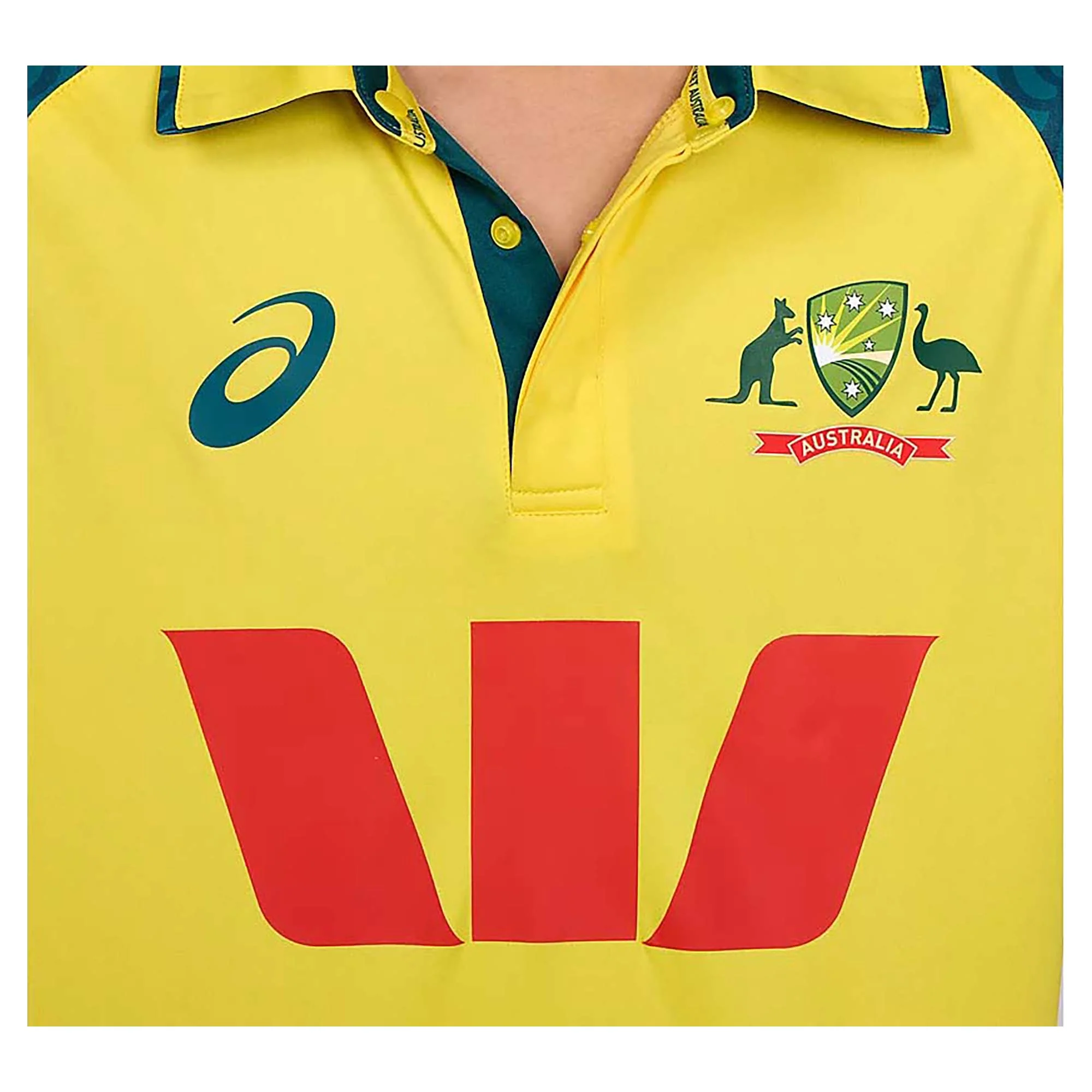 Kid's Cricket Australia Replica Odi Home Polo - Image 6