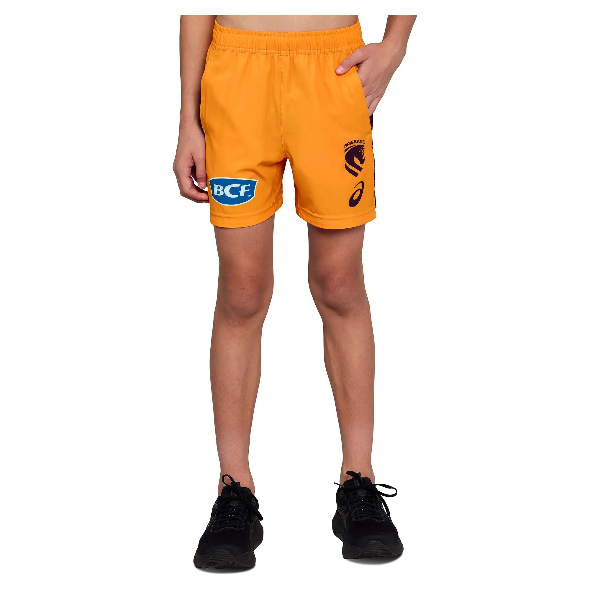 Junior's NRL Brisbane Broncos 2026 Replica Training Shorts - Image 3