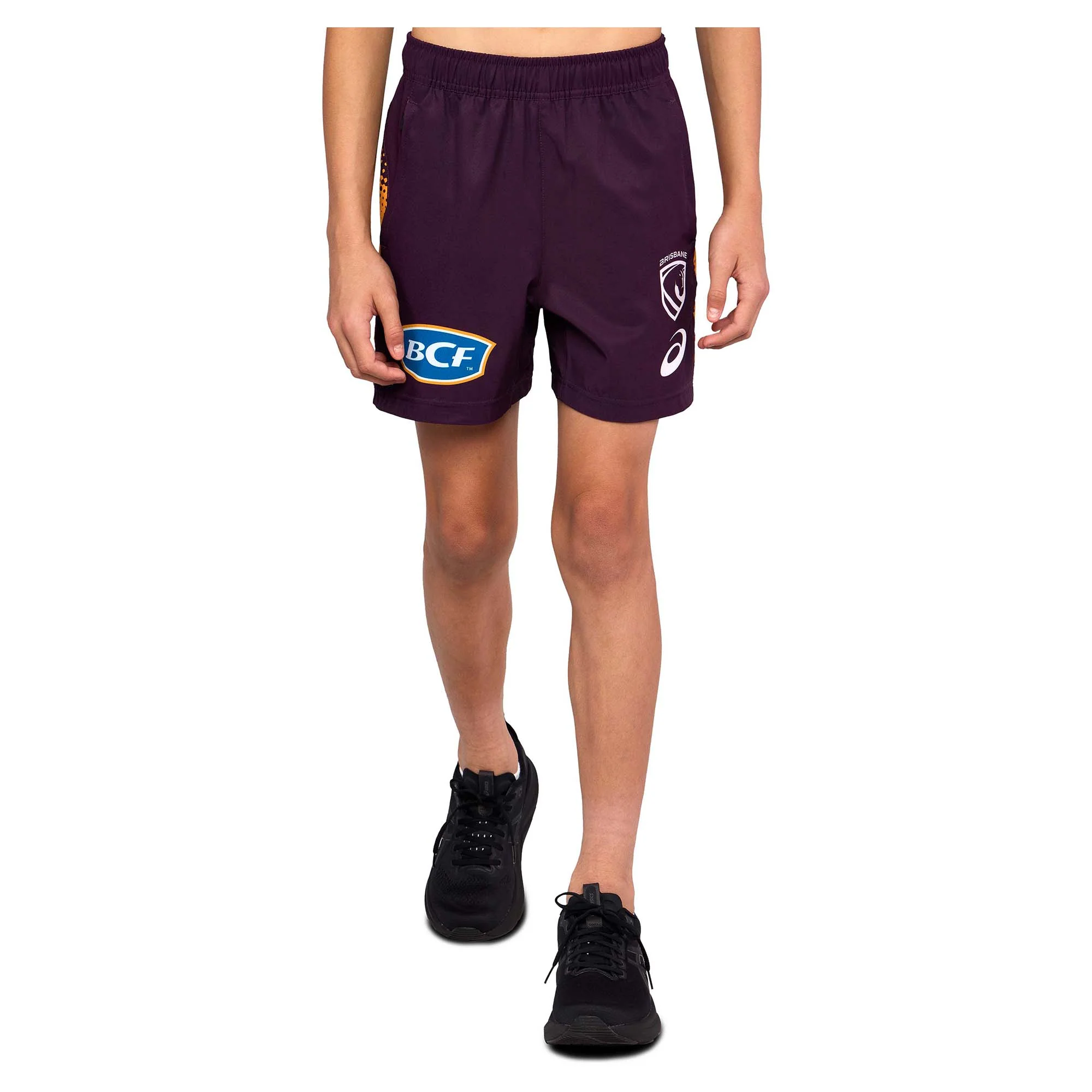 Junior's NRL Brisbane Broncos 2026 Replica Training Shorts - Image 3