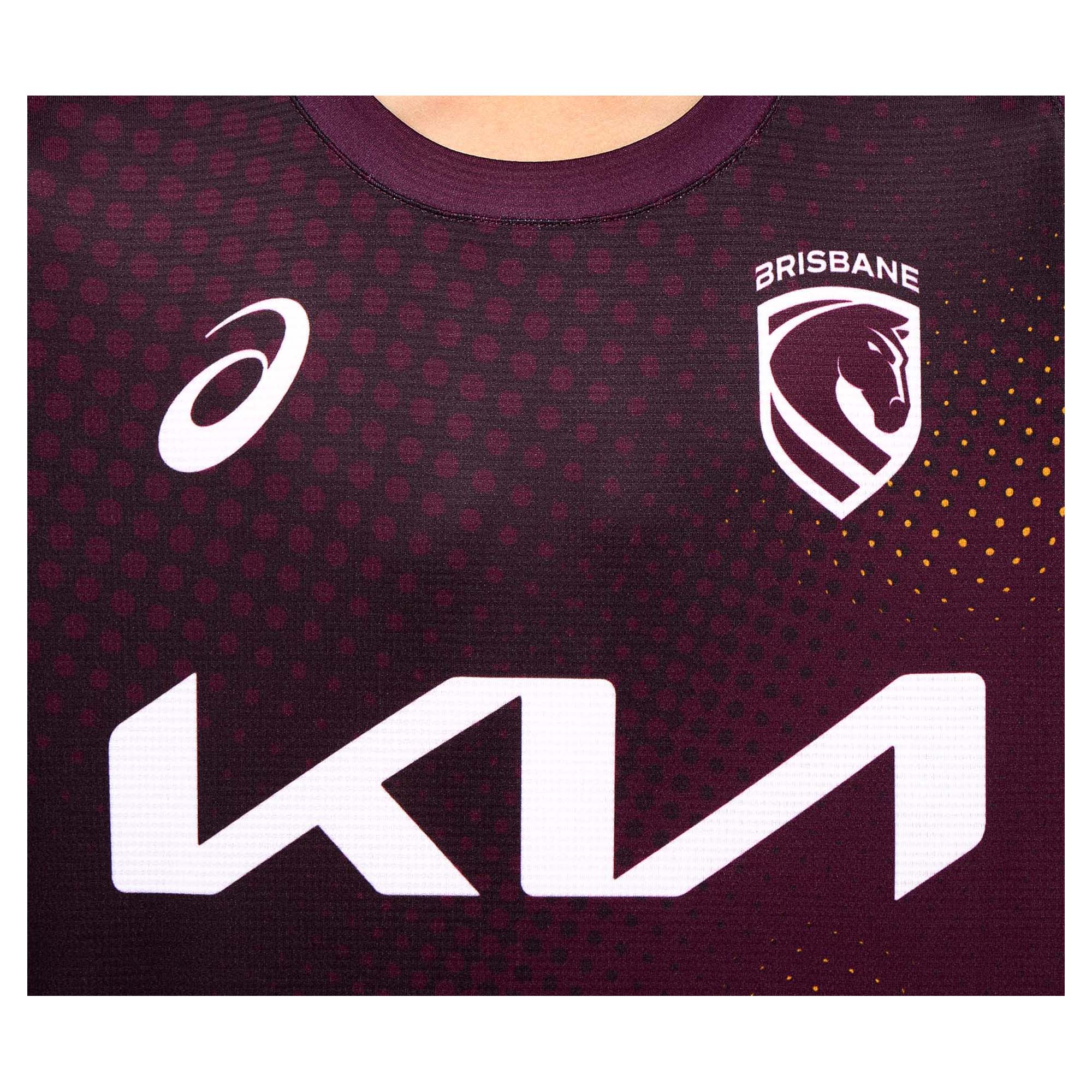 Junior's NRL Brisbane Broncos 2026 Short Sleeve Training Tee - Image 6