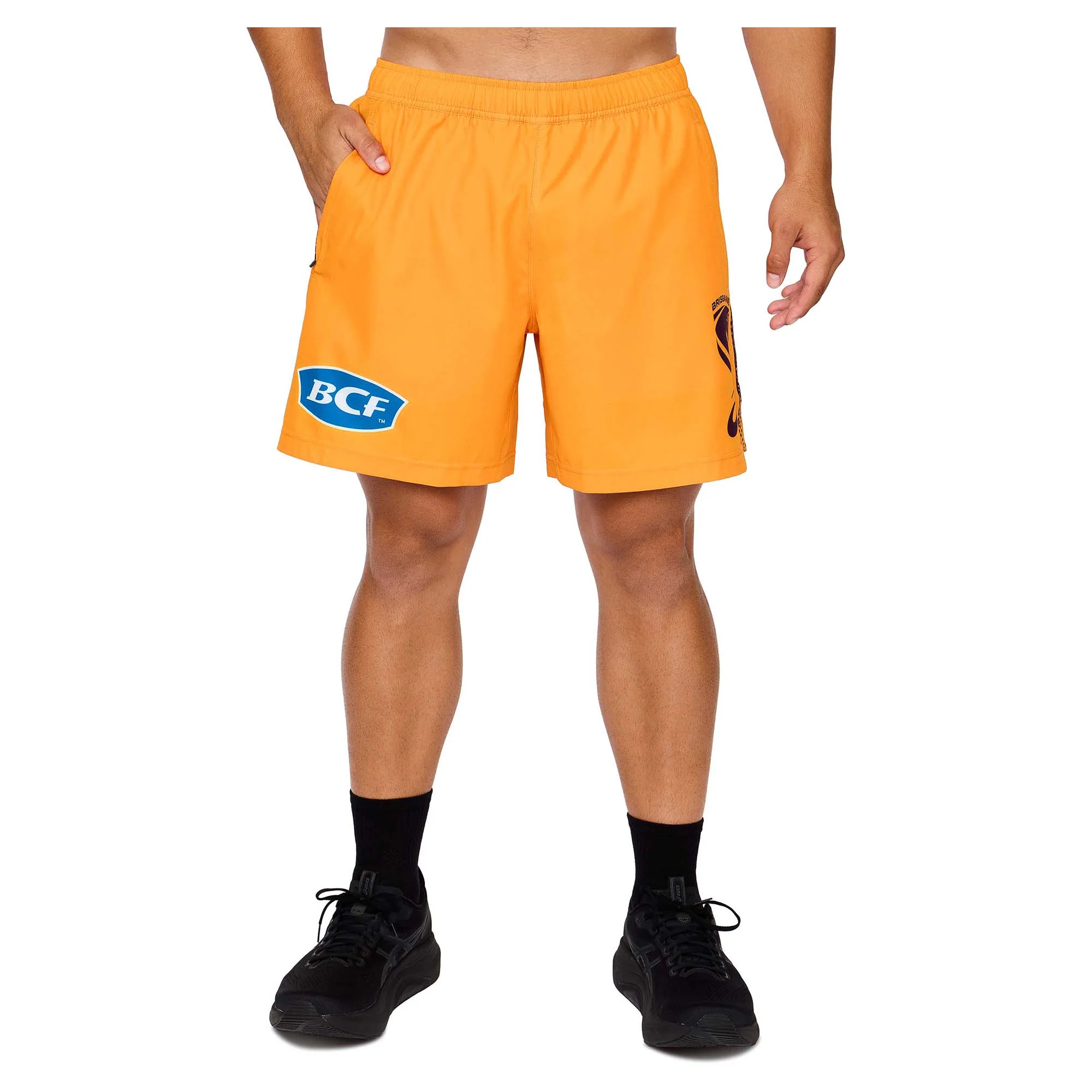 Men's NRL Brisbane Broncos 2026 Replica Training Shorts - Image 3