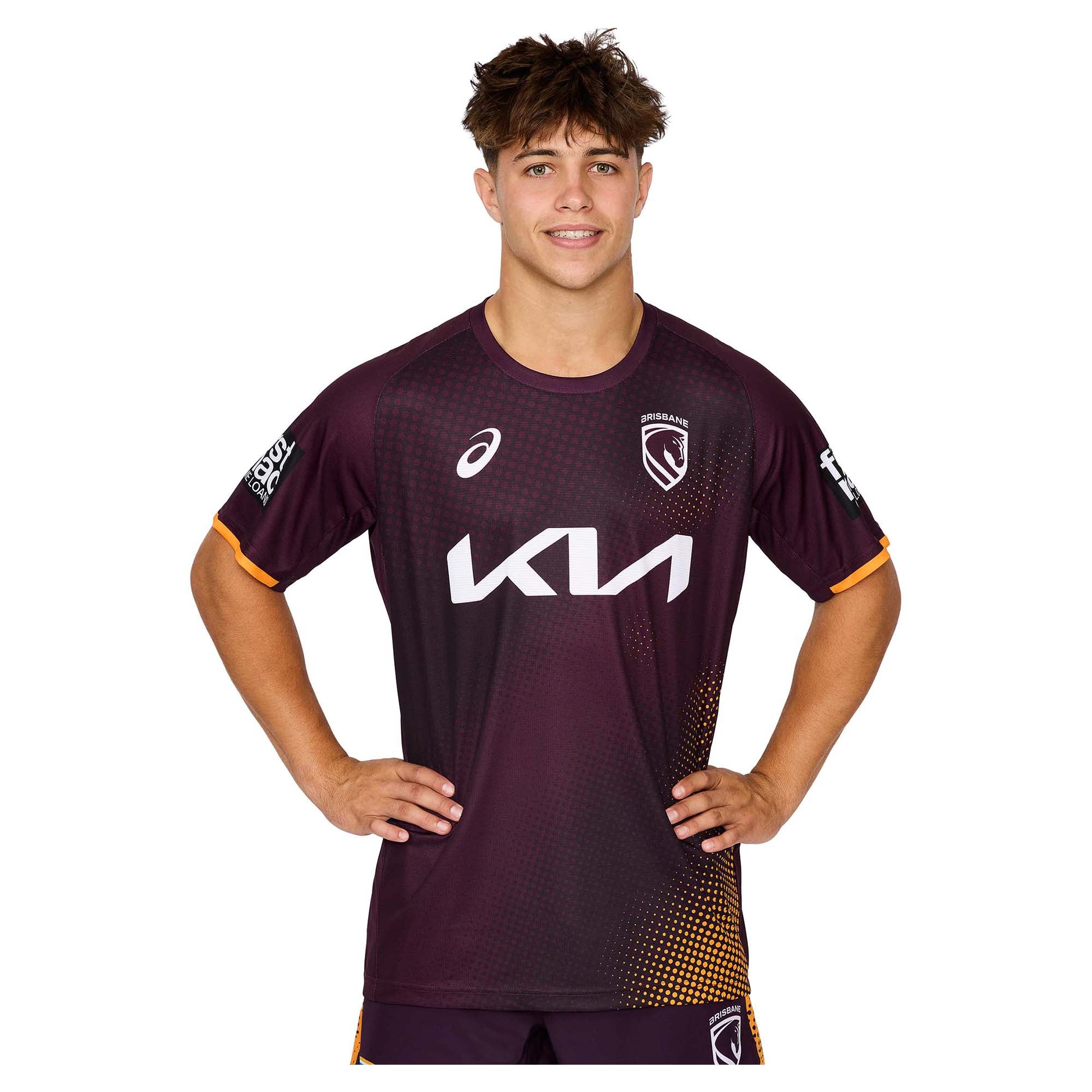Men's NRL Brisbane Broncos 2026 Short Sleeve Training Tee - Image 3