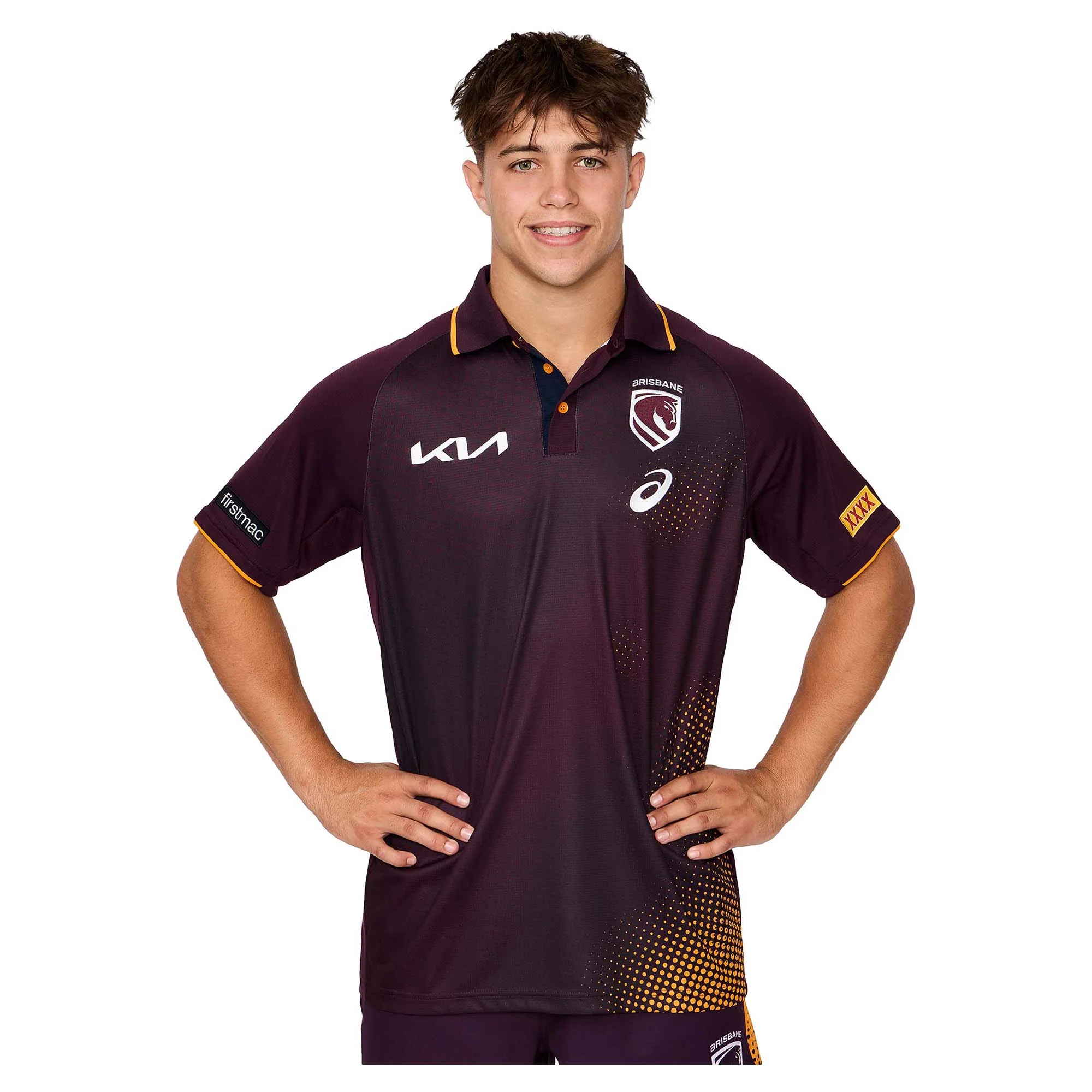 Men's NRL Brisbane Broncos 2026 Training Polo - Image 3