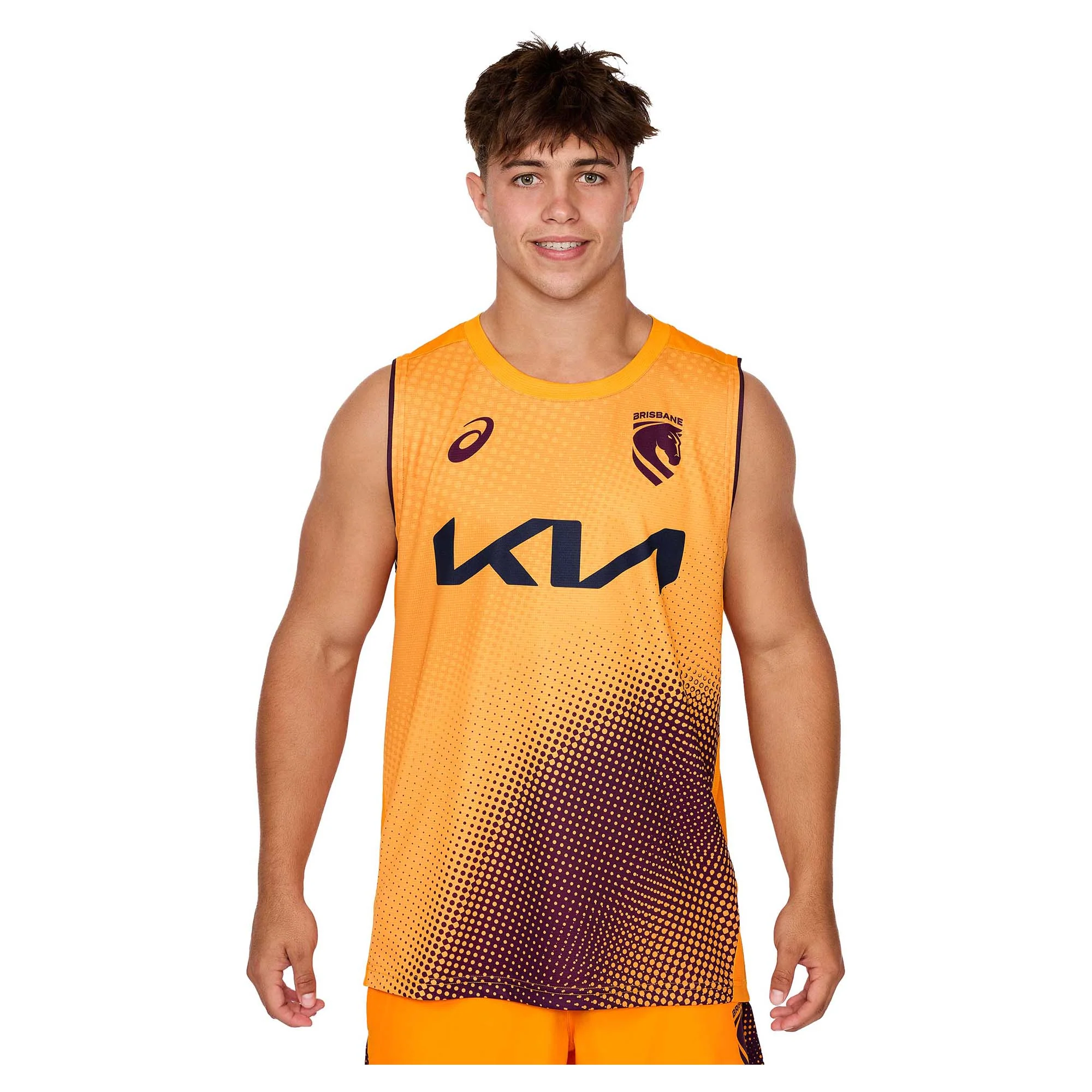 Men's NRL Brisbane Broncos 2026 Training Singlet - Image 3
