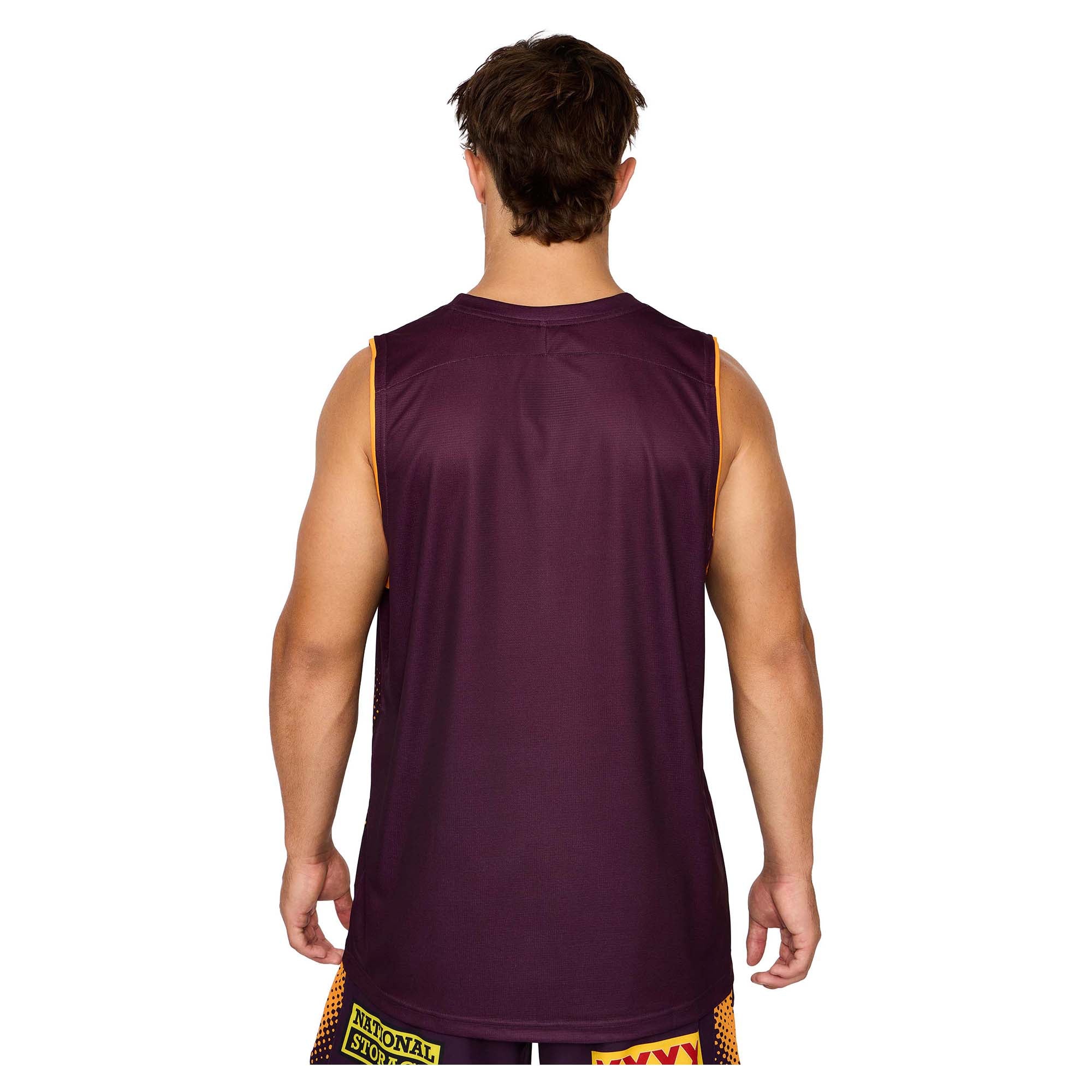 Men's NRL Brisbane Broncos 2026 Training Singlet - Image 4