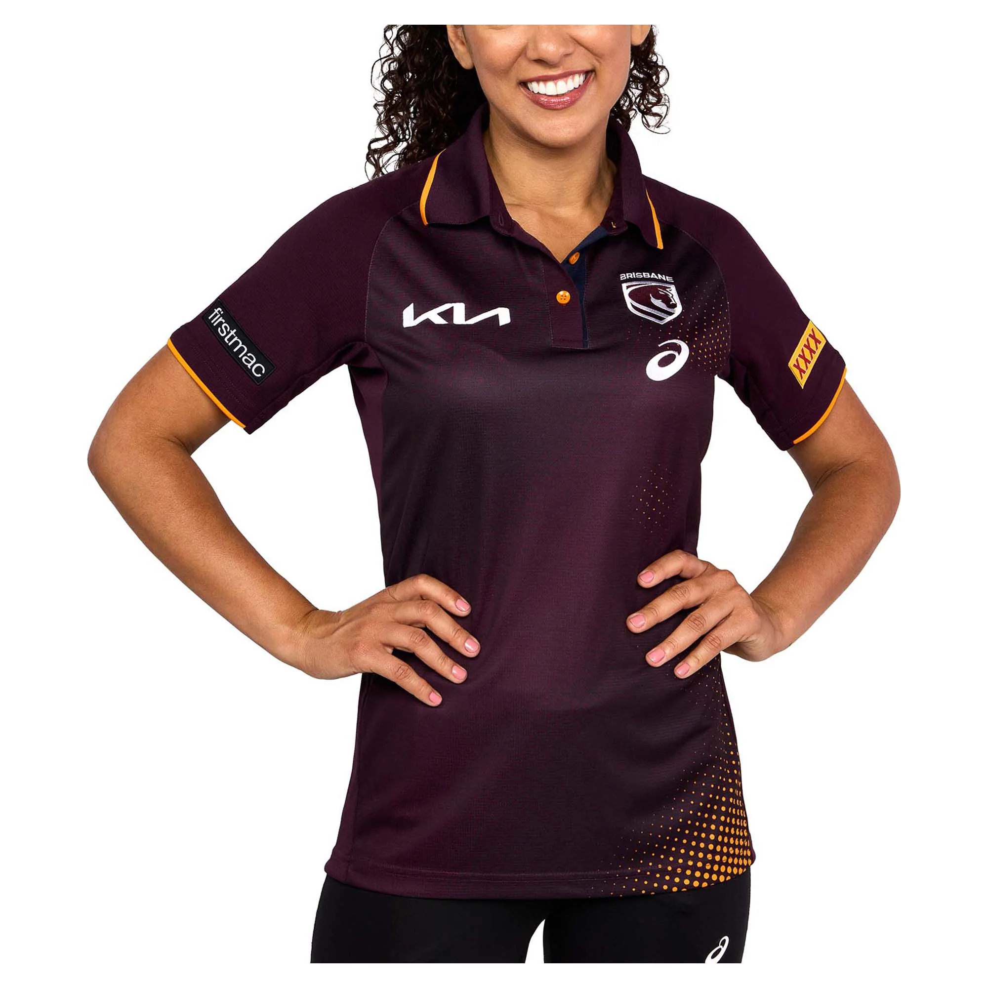 Women's NRL Brisbane Broncos 2026 Training Polo - Image 3