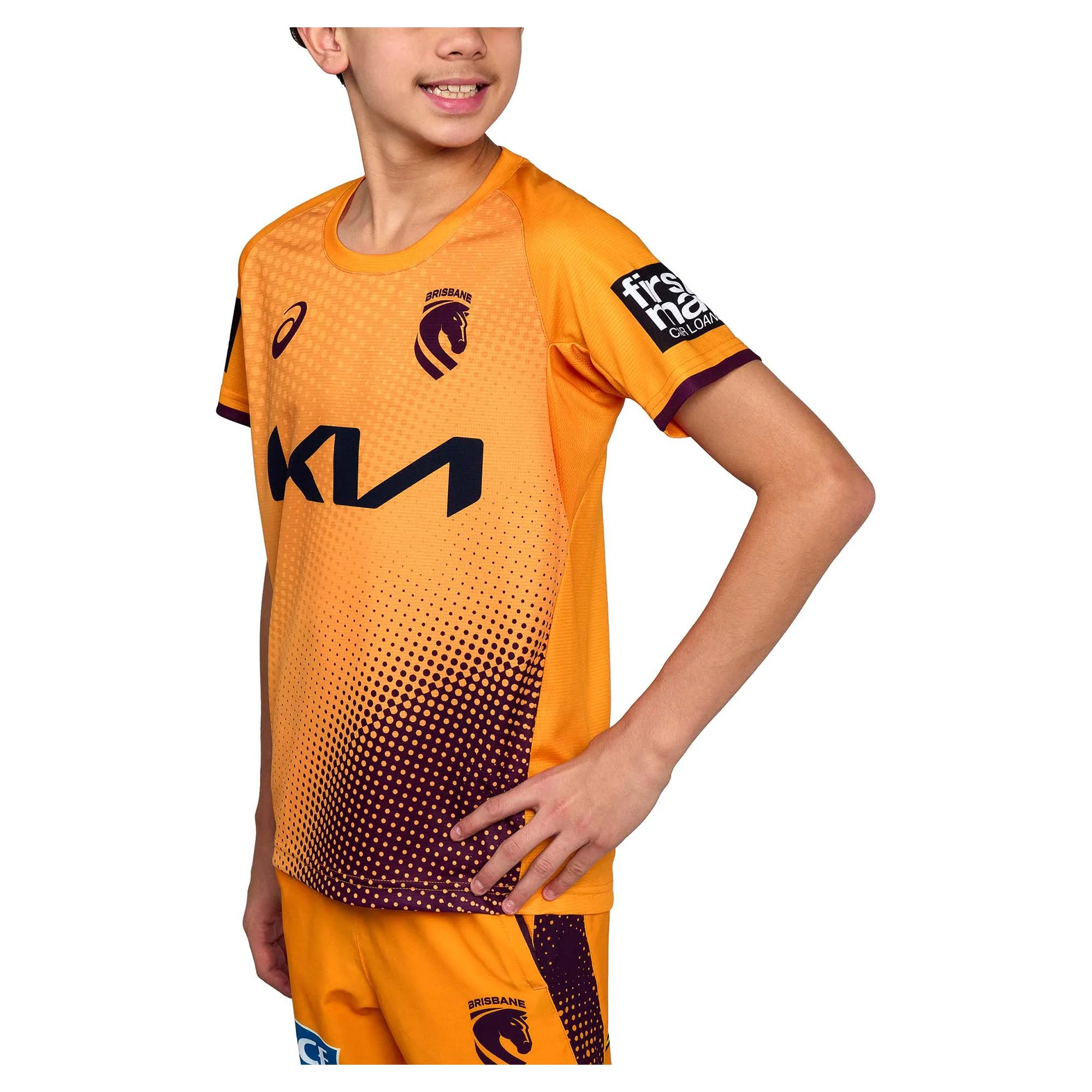 Junior's NRL Brisbane Broncos 2026 Short Sleeve Training Tee - Image 6