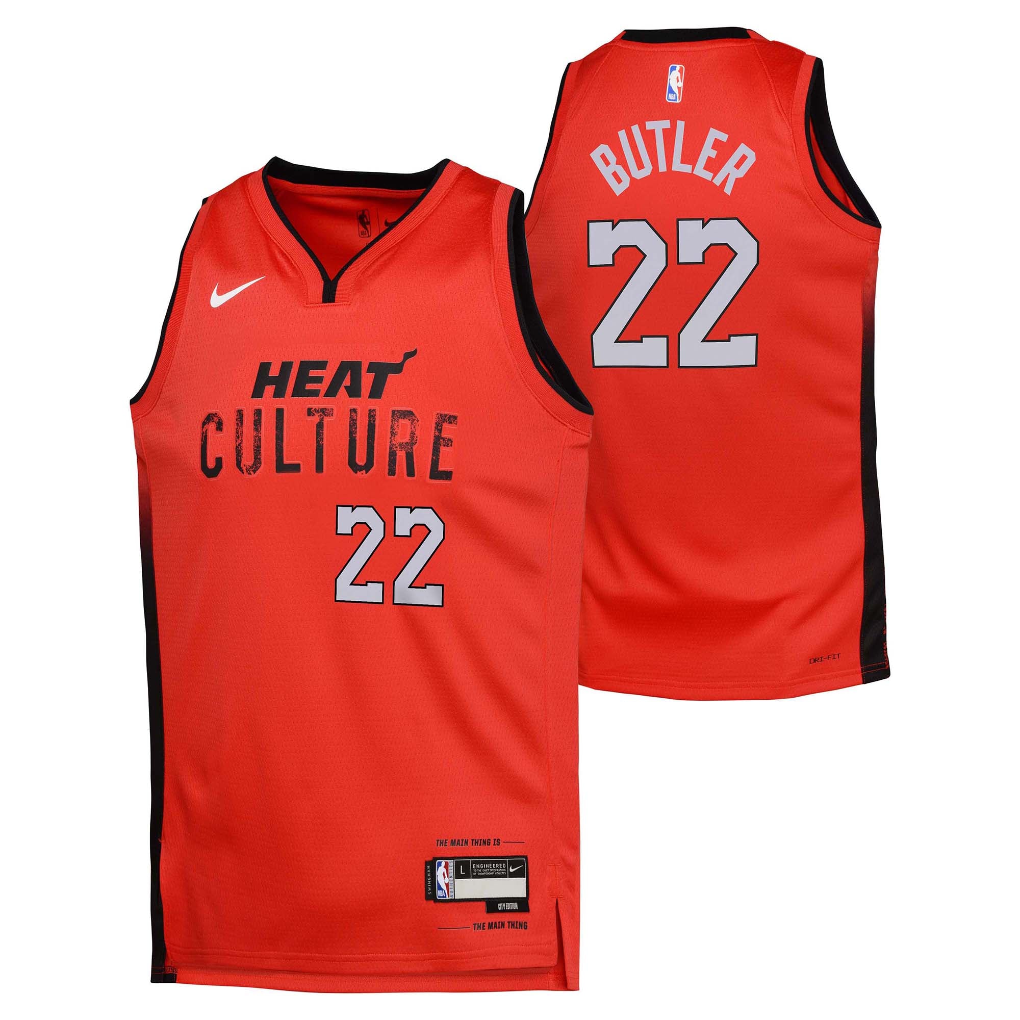 Junior's NBA Miami Heat Jimmy Butler 2024/25 City Edition Swingman Jersey - Image 2
