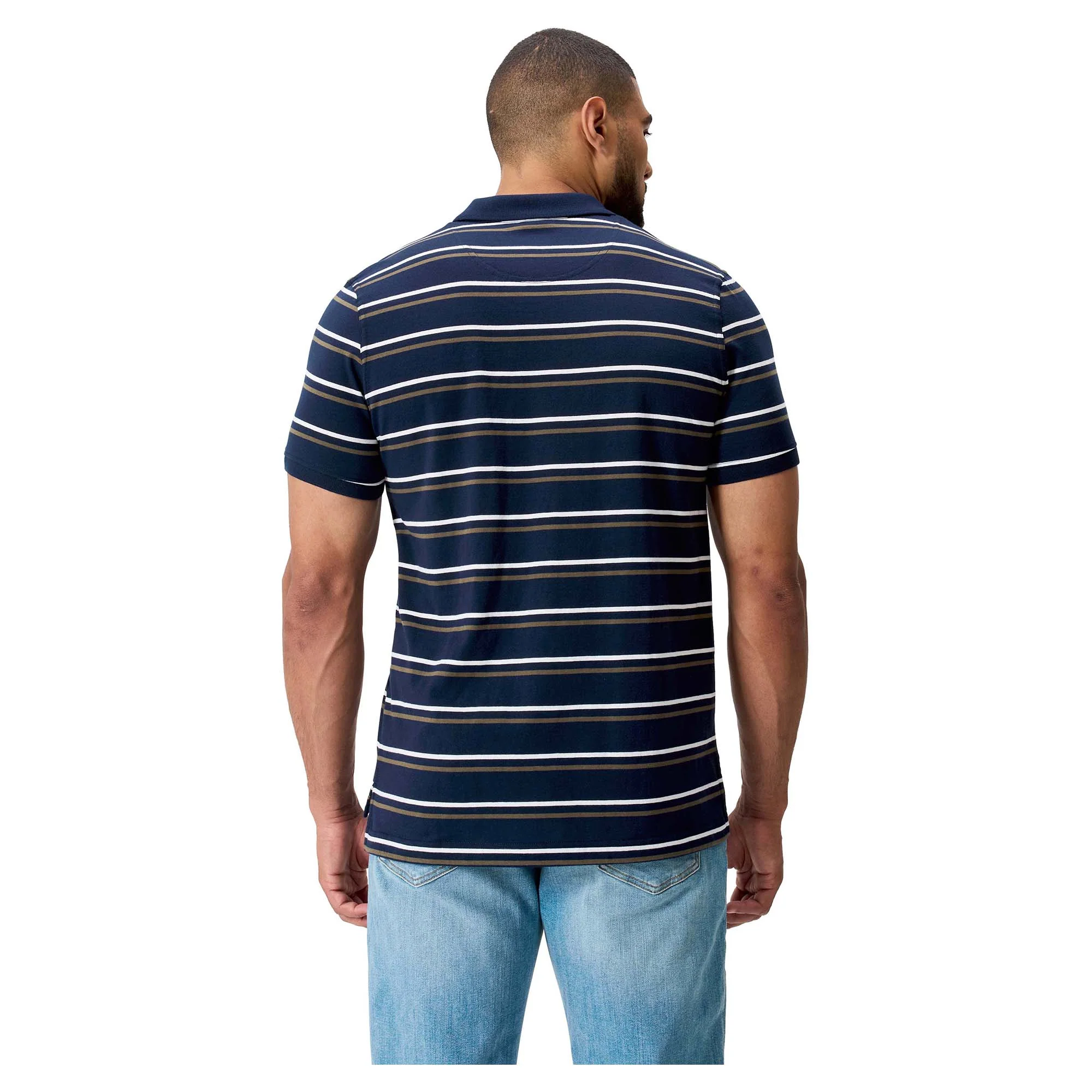 Men's Yarn Dye Stripe Polo - Image 2