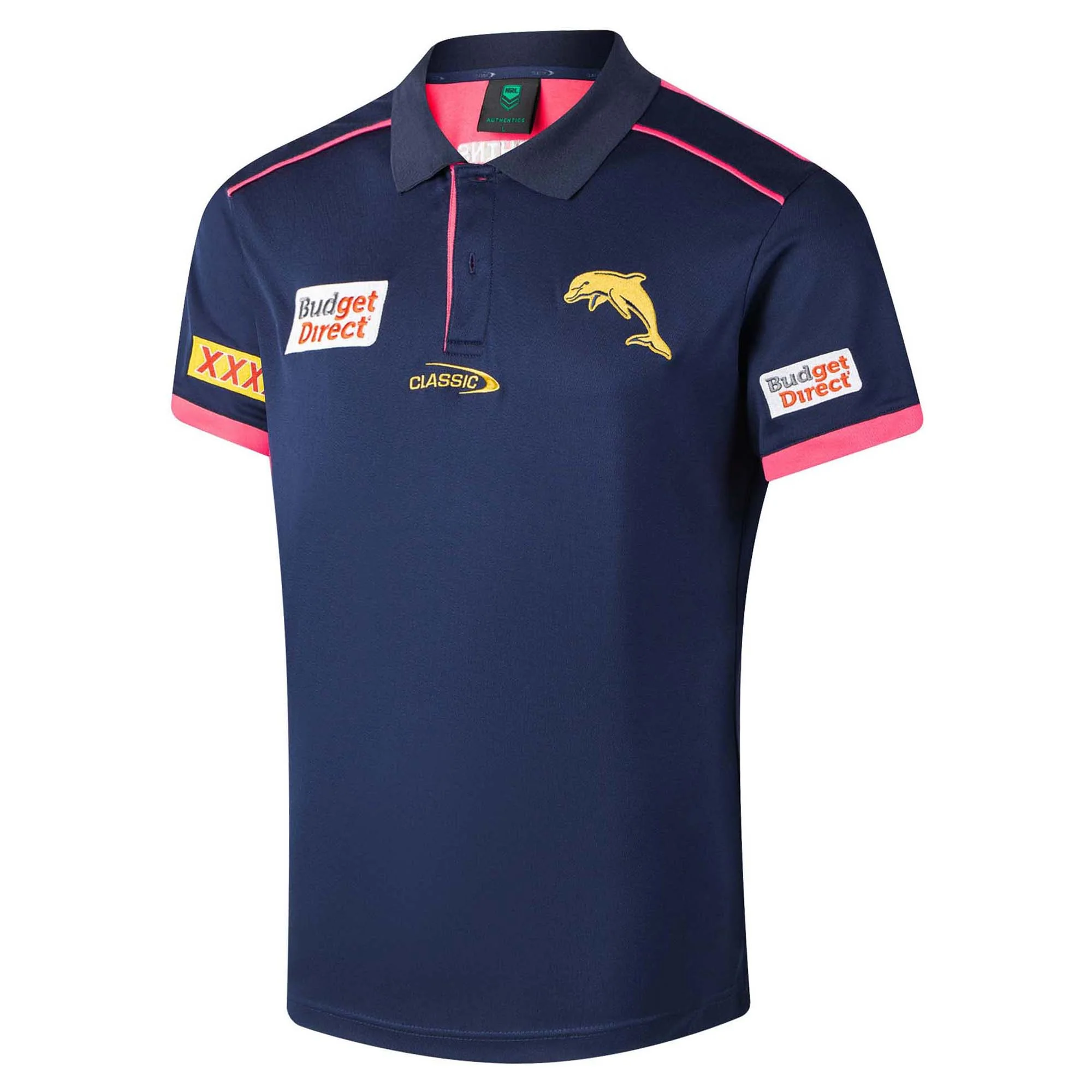Men's NRL Redcliffe Dolphins 2026 Media Polo - Image 3