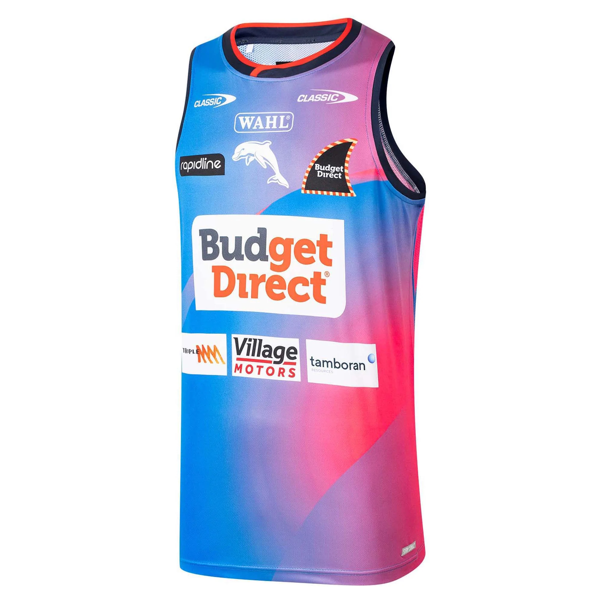 Men's NRL Redcliffe Dolphins 2026 Training Singlet - Image 3
