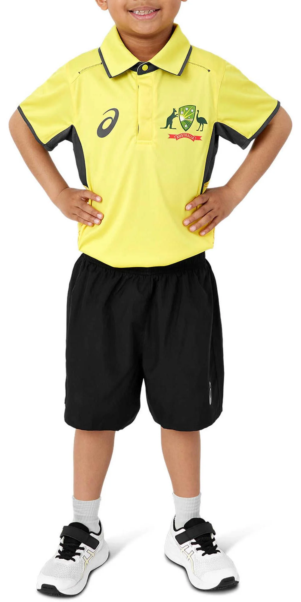 Junior's Cricket Australia Replica ODI Home Shirt - Image 4