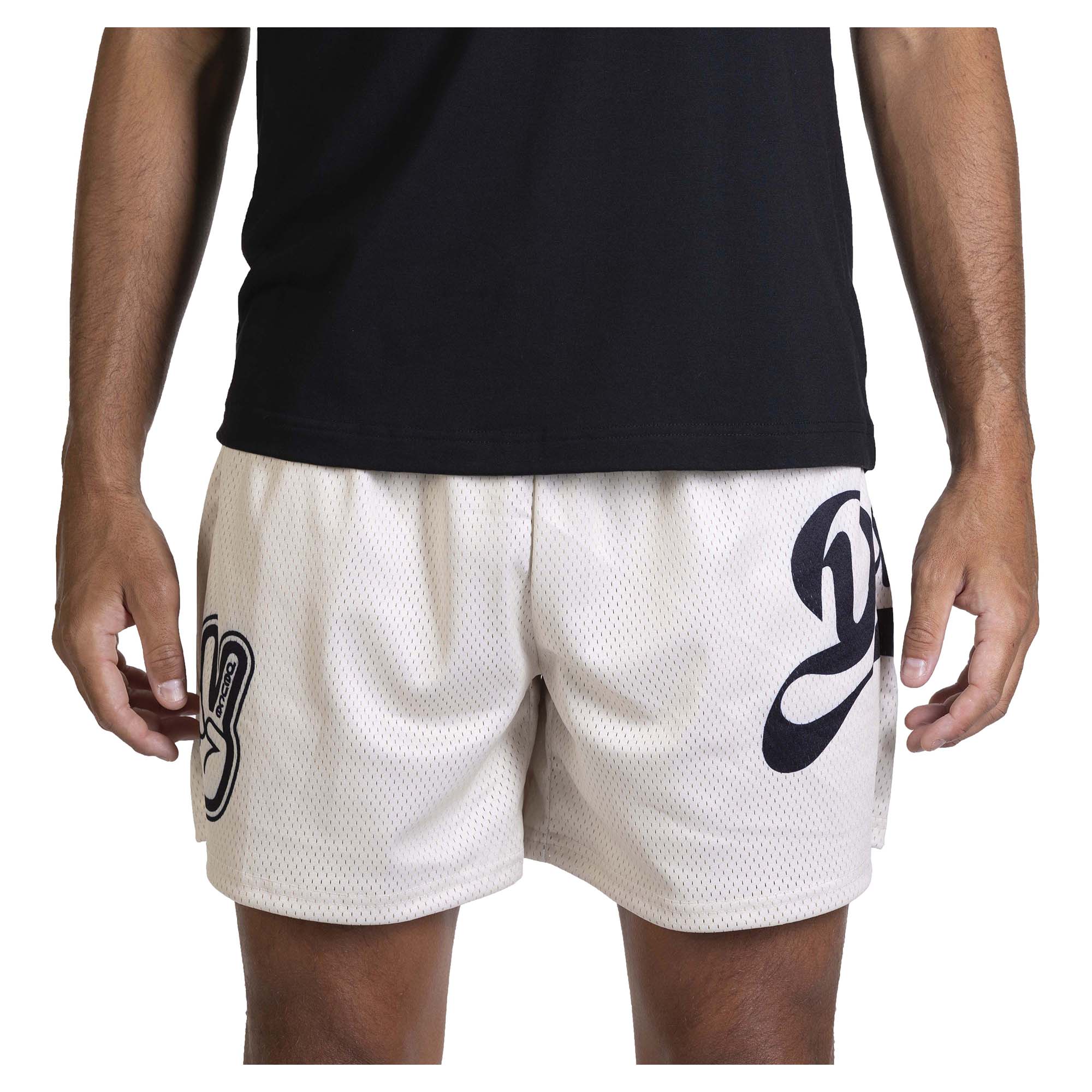 Men's Mesh Cursive Shorts