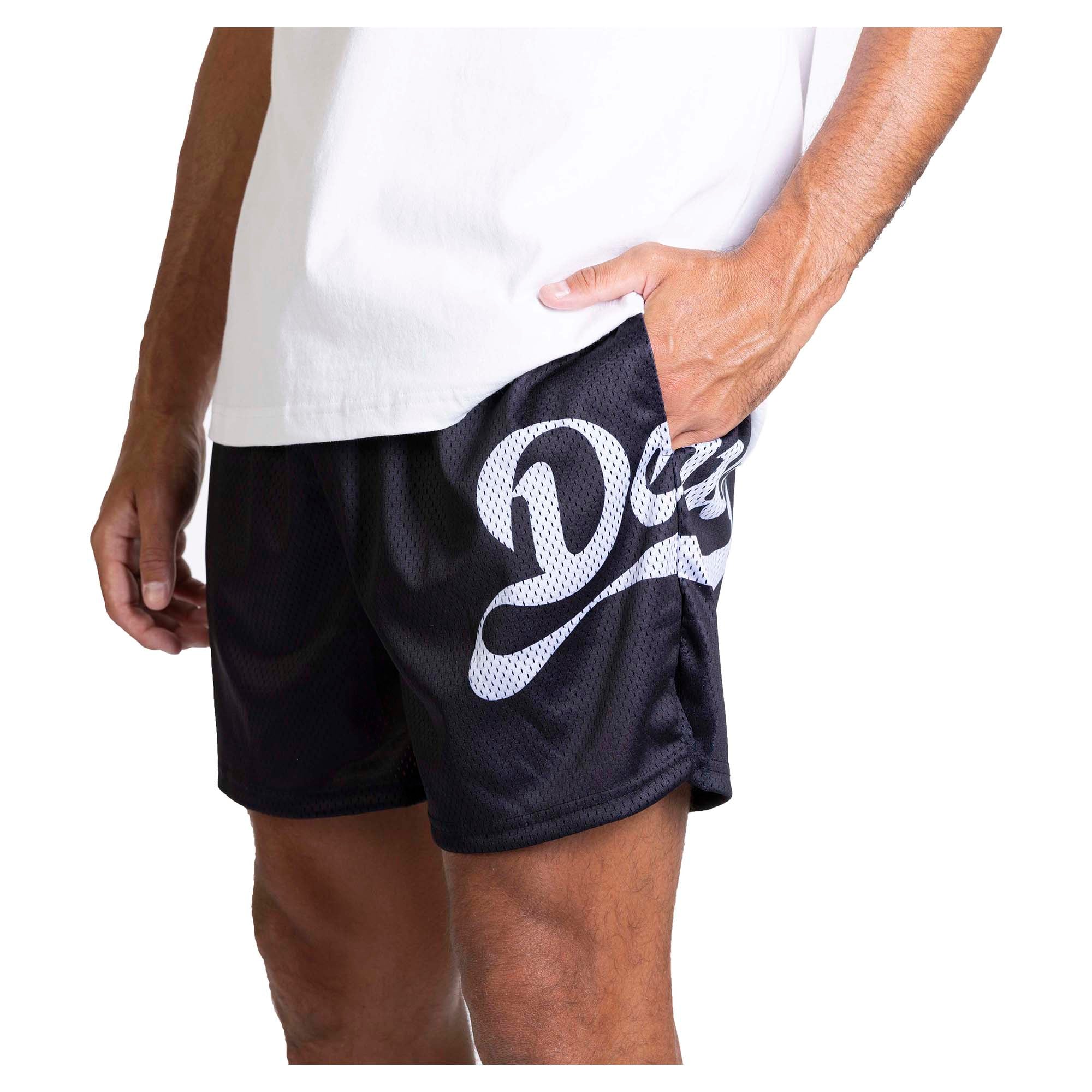 Men's Mesh Cursive Shorts - Image 2