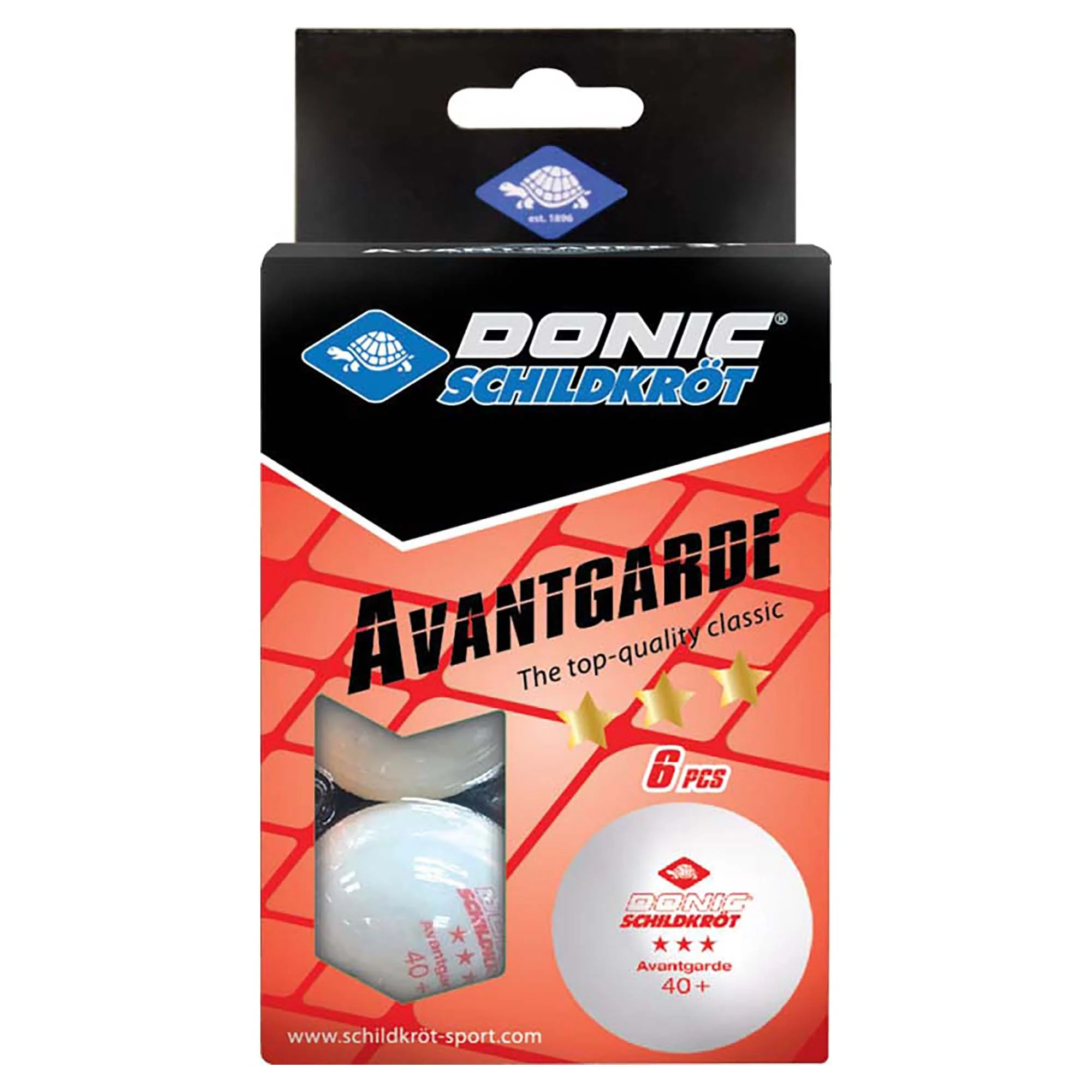 Avantgarde 3 Star 6 Pack White Balls