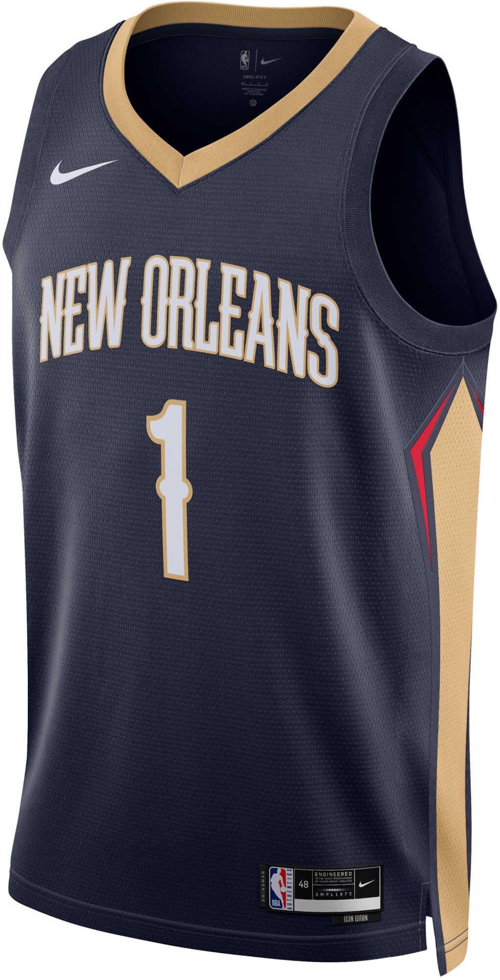 Men's NBA New Orleans Pelicans Zion Williamson Icon Edition Swingman Jersey