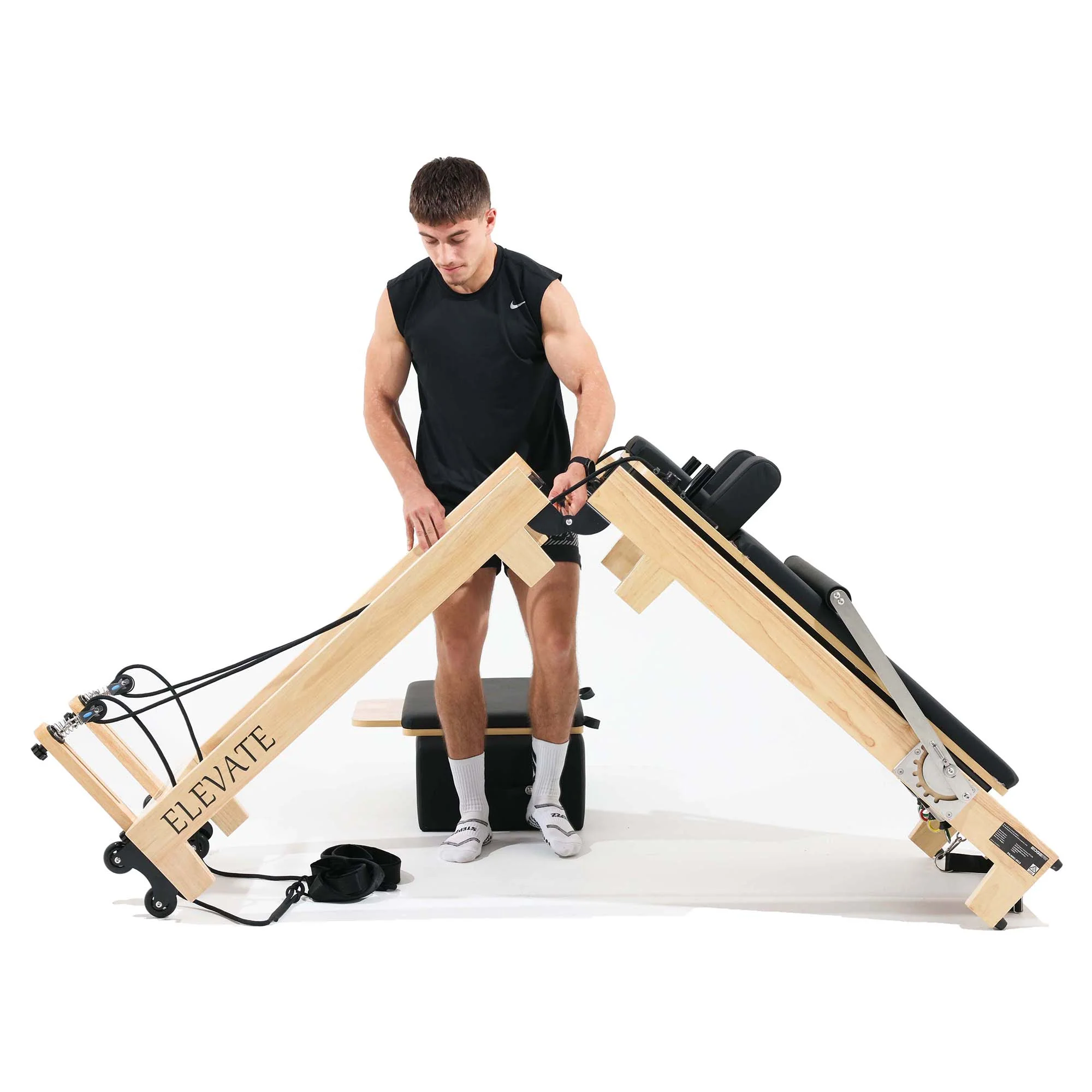 Elevate Oak Pilates Reformer - Image 2