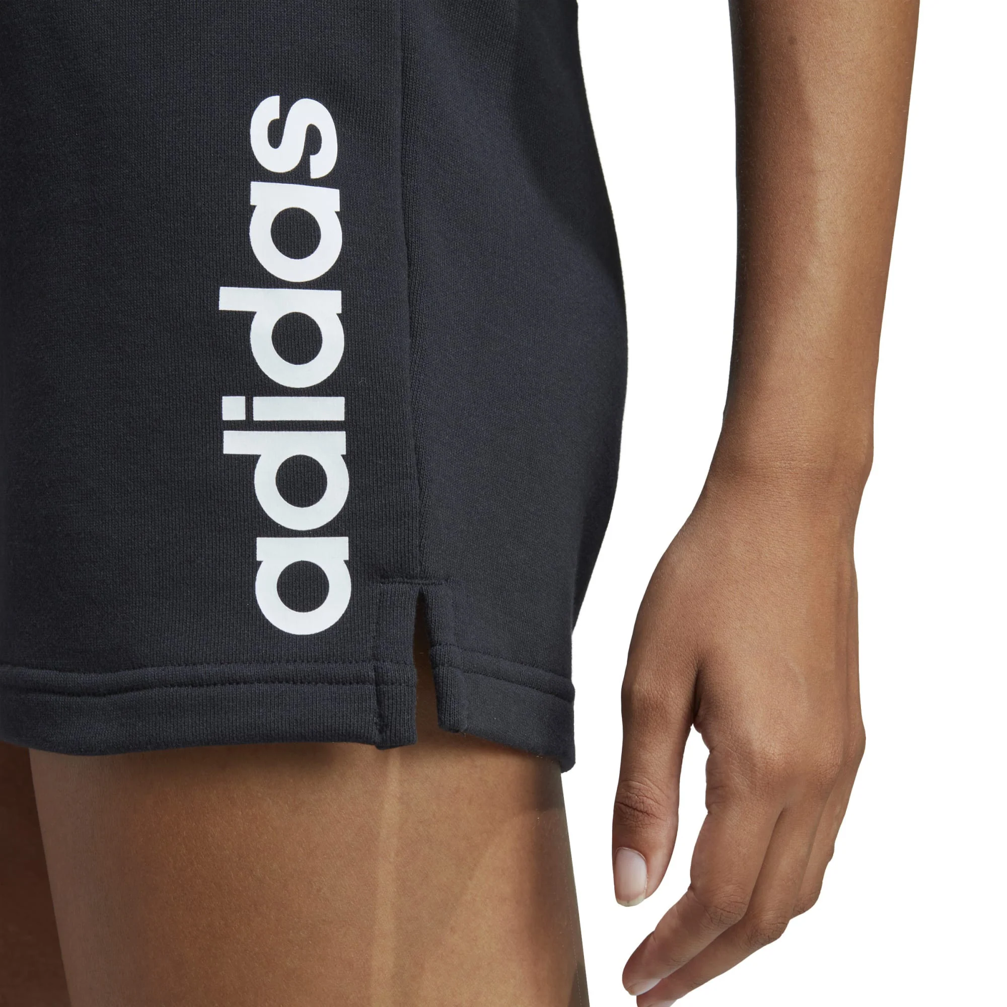 Women's Essentials Linear French Terry Shorts - Image 3