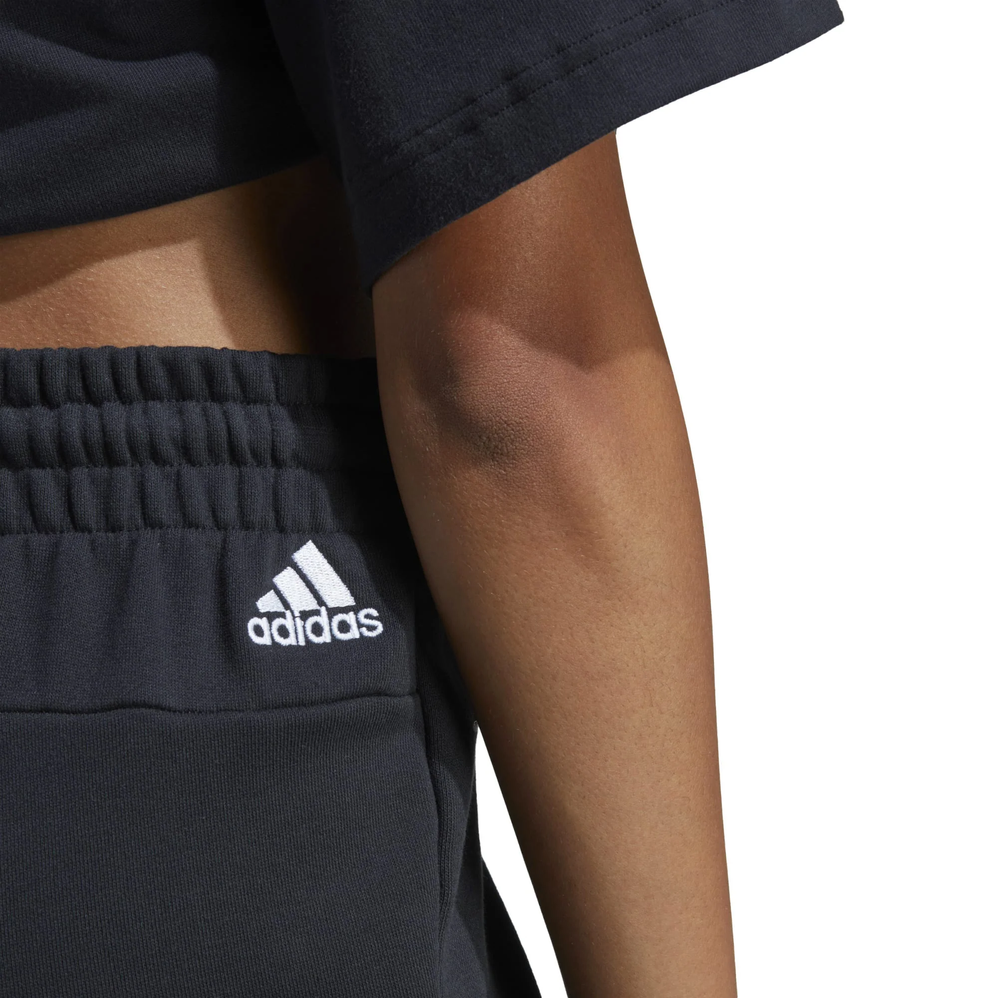 Women's Essentials Linear French Terry Shorts - Image 6