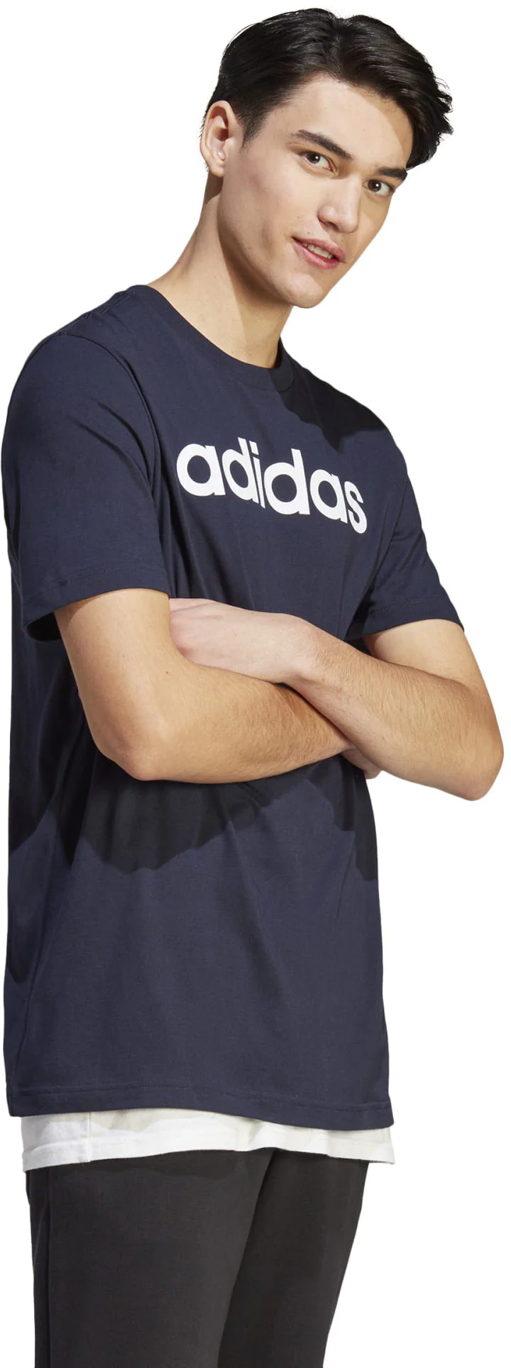 Men's Essentials Single Jersey Linear Embroidered Logo T-Shirt - Image 5