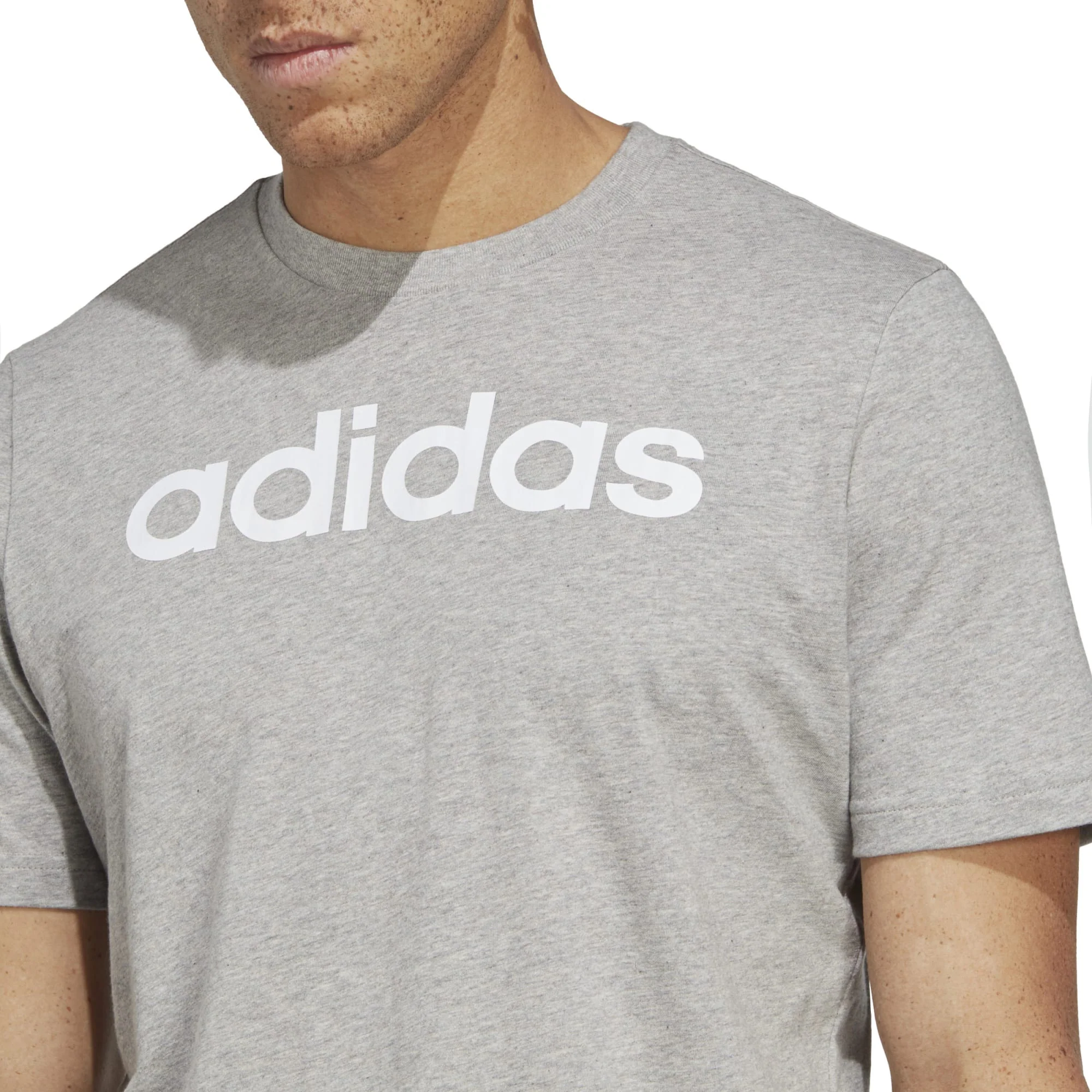 Men's Essentials Single Jersey Linear Embroidered Logo T-Shirt - Image 2