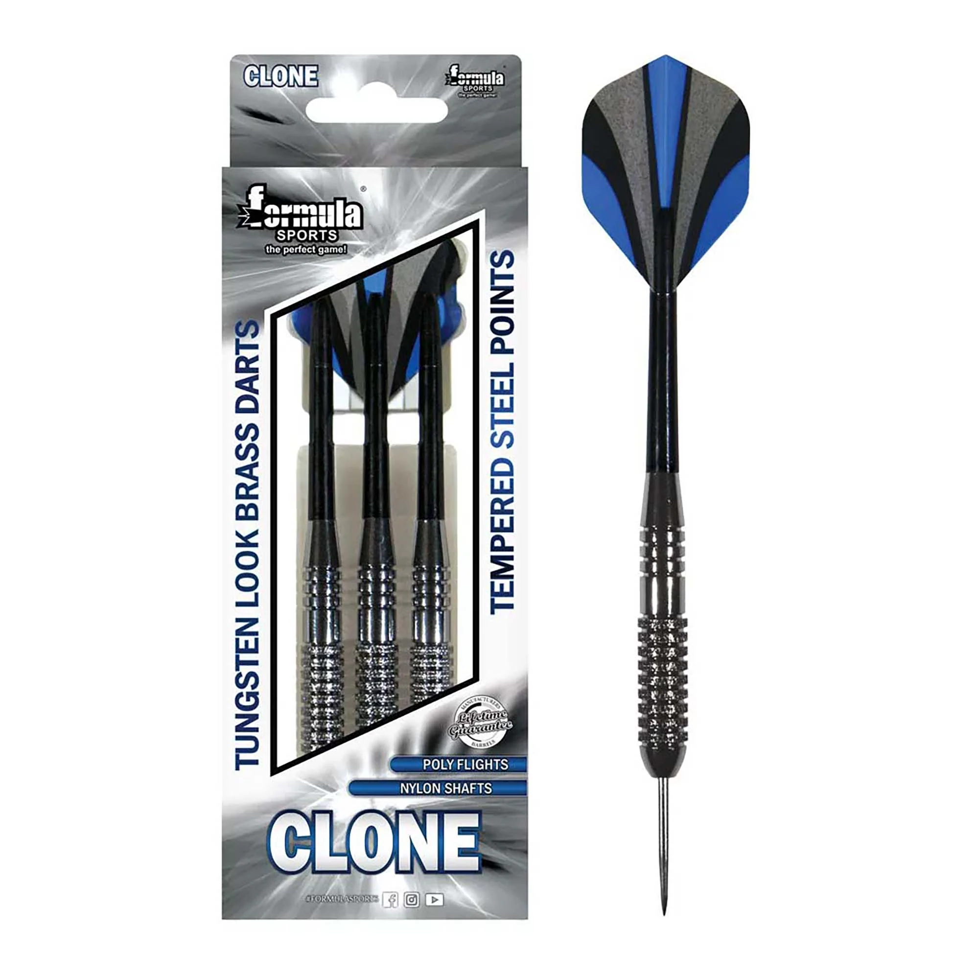 Clone Tungsten Look Brass Darts