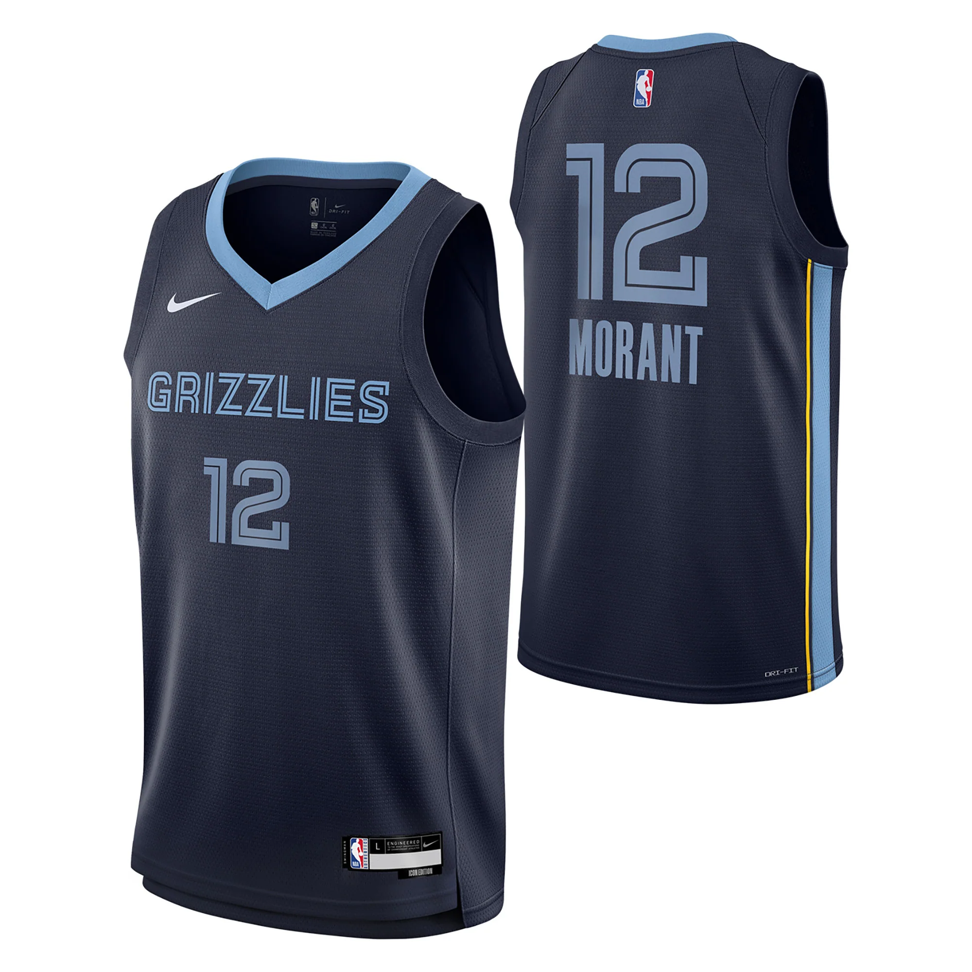 Junior's Memphis Grizzlies Ja Morant Icon Swingman Jersey - Image 3