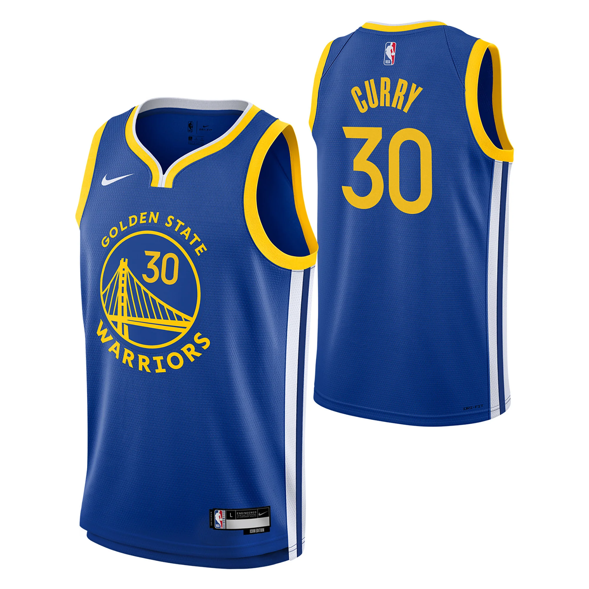 Junior's NBA Golden State Warriors Steph Curry 2025/26 Icon Swingman Jersey - Image 3