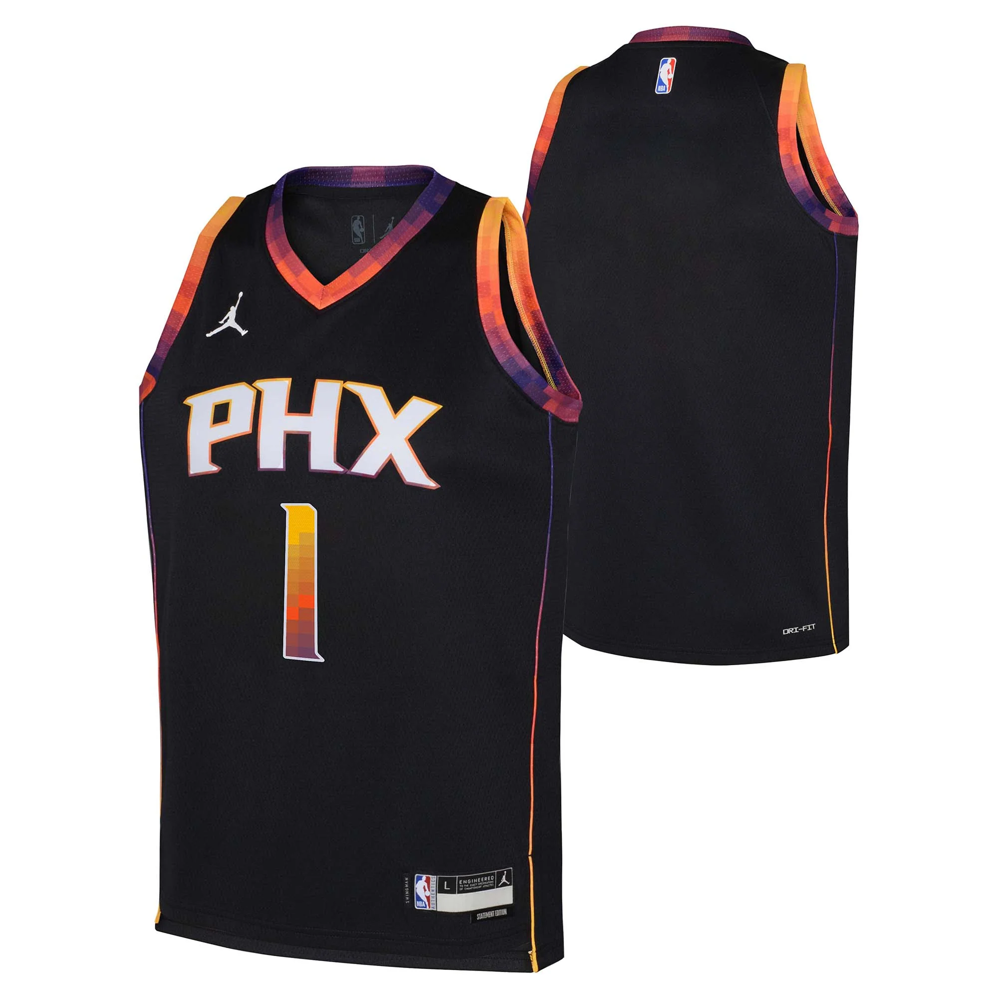 Junior's NBA Phoenix Suns Devin Booker Statement Swingman Jersey - Image 2