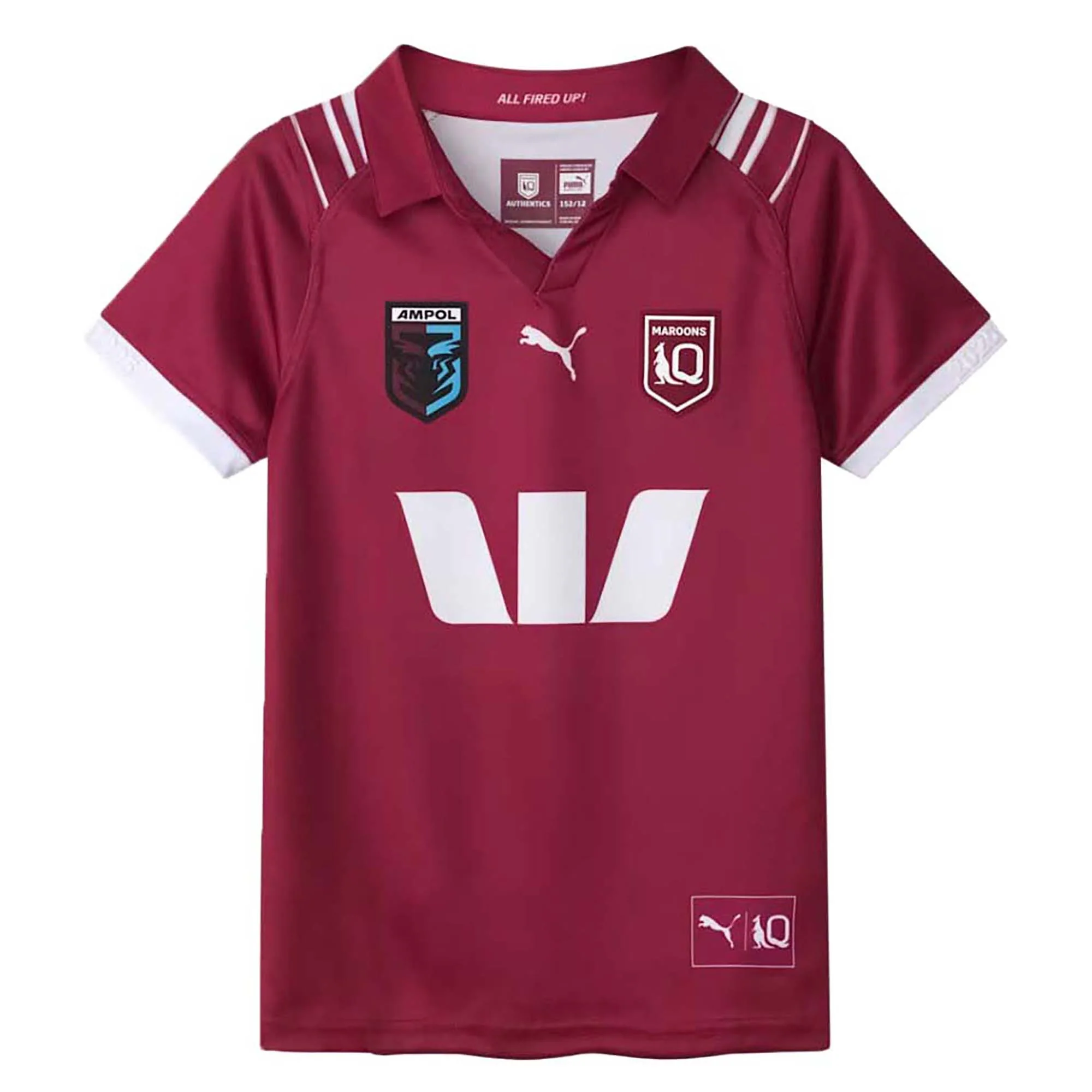 Junior's State Of Origin Queensland Maroons 2025 Replica Home Jersey