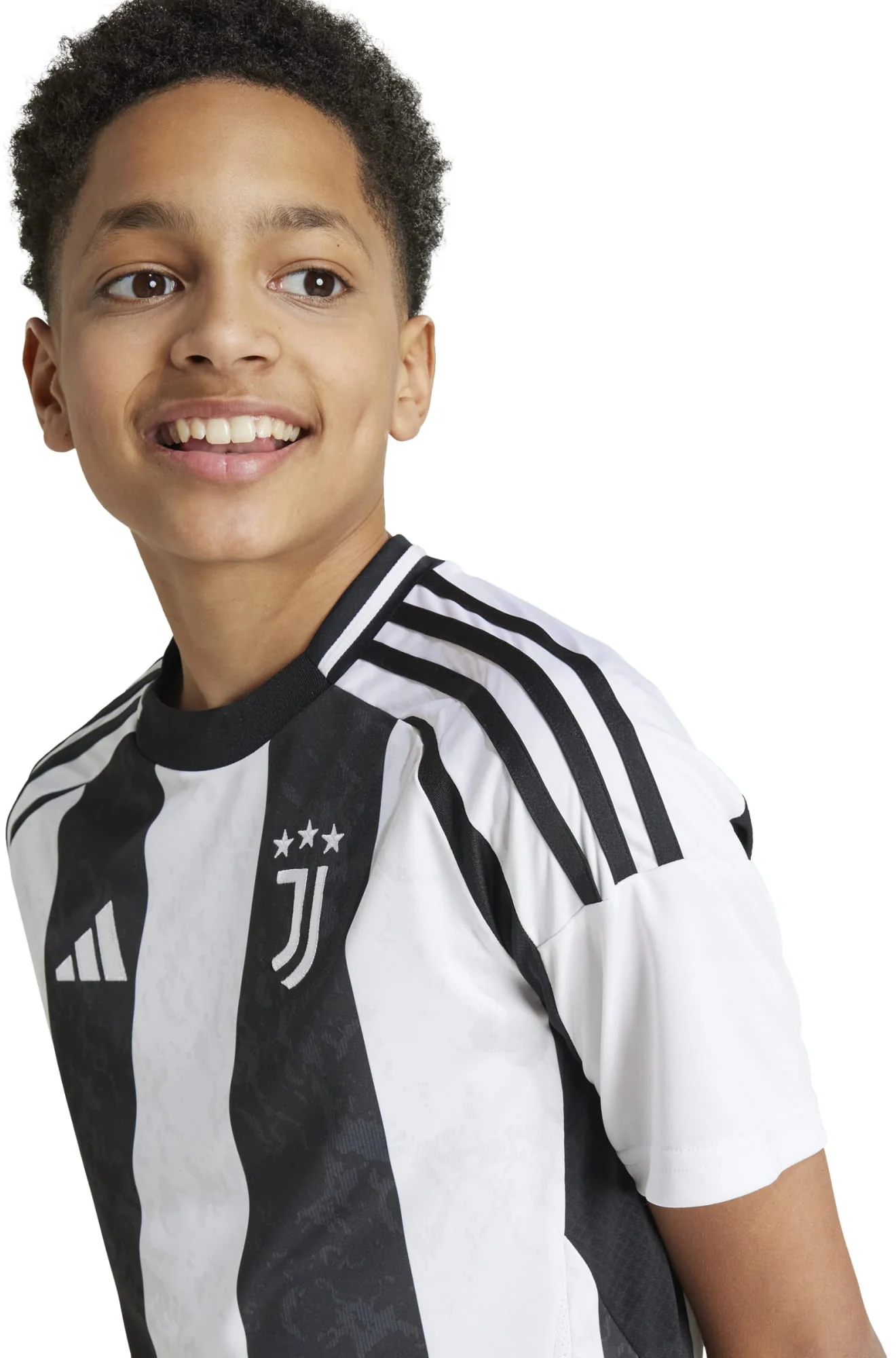 Kid's Juventus 2024/25 Home Soccer Jersey - Image 2