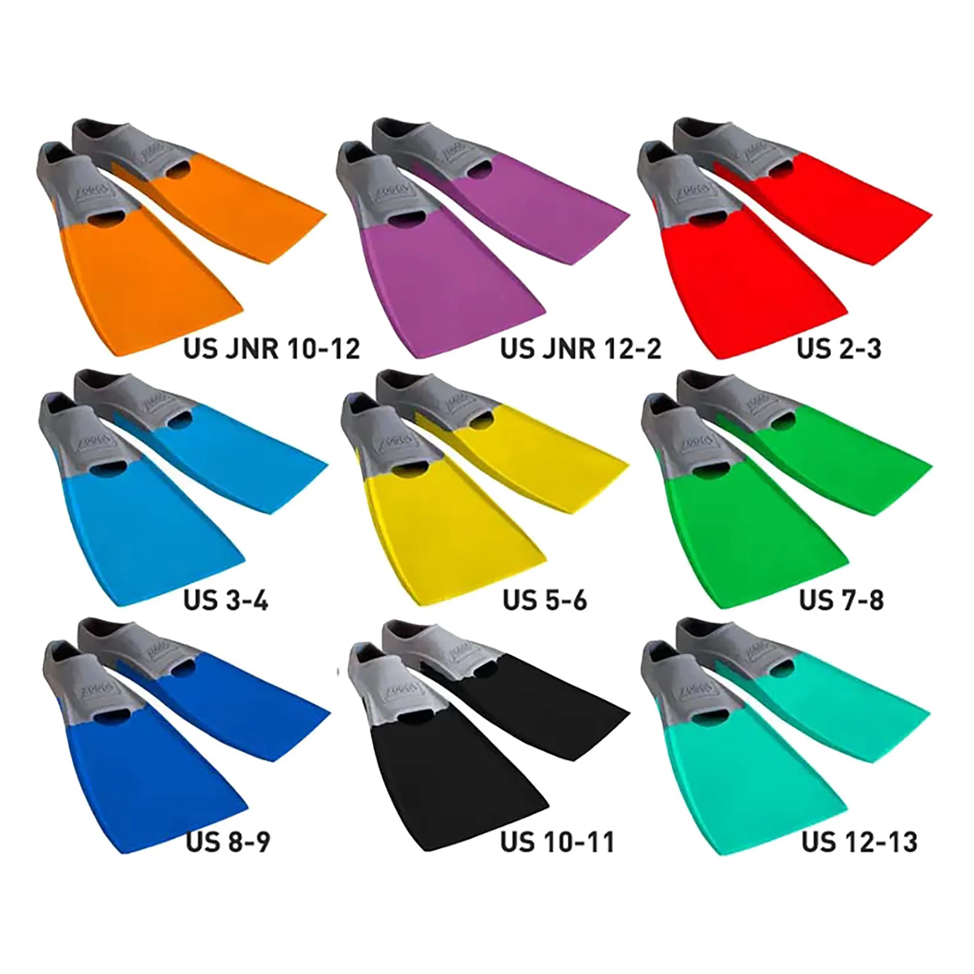 Long Blade Rubber Fins (US 10-11) - Image 2