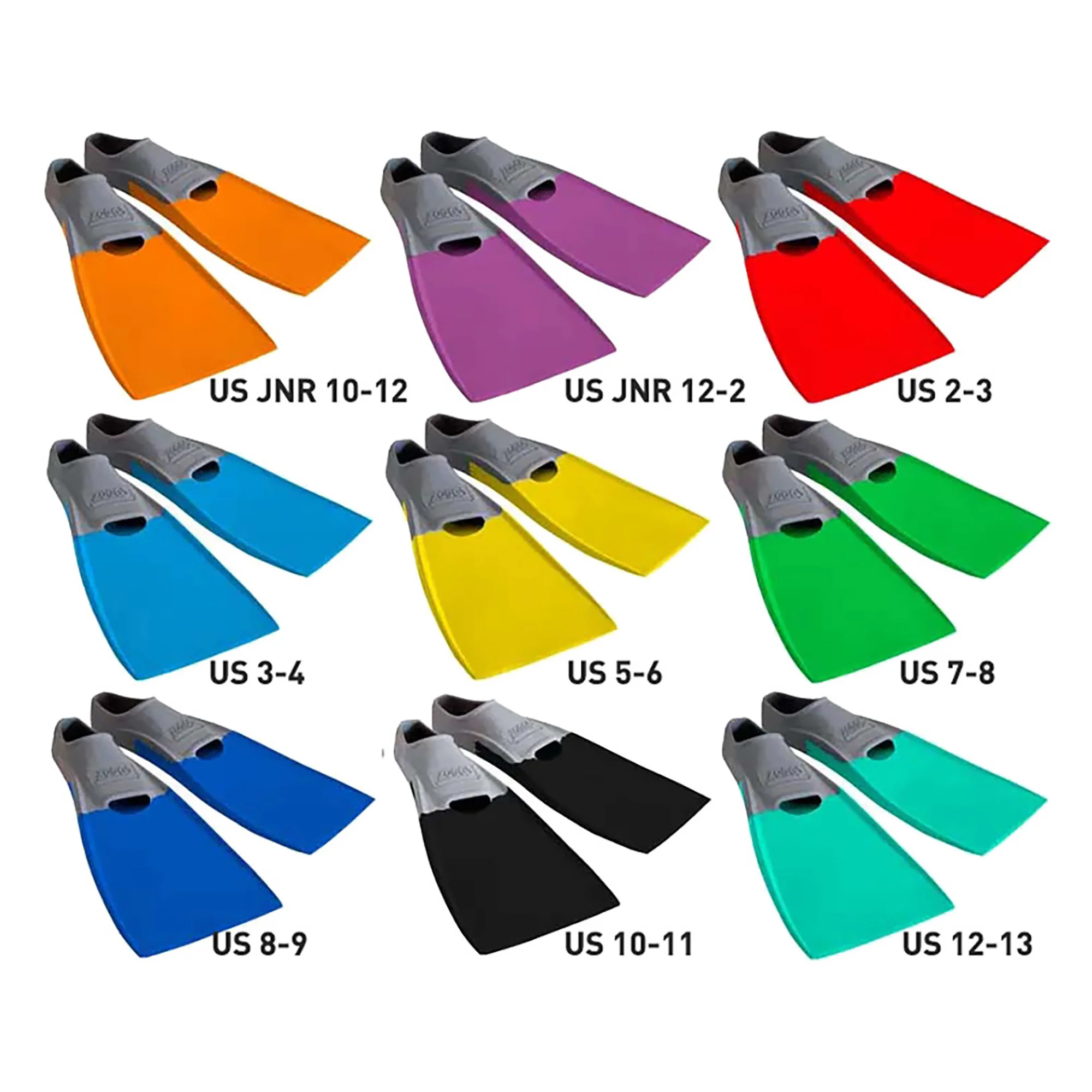 Long Blade Rubber Fins (US 12-13) - Image 2