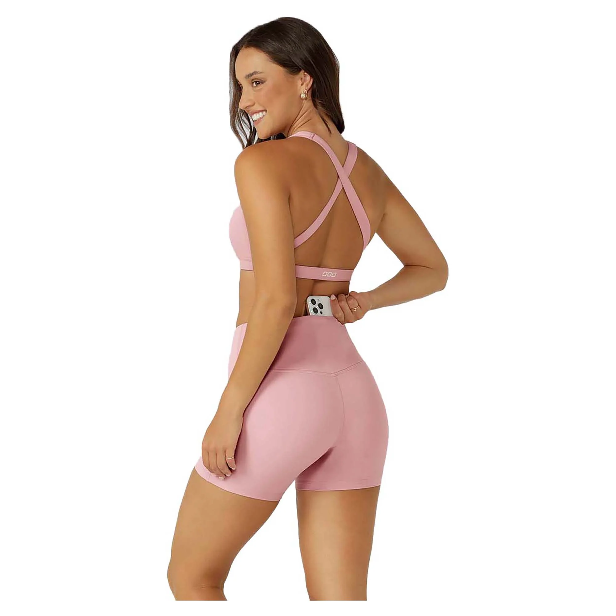 Women's Lotus No Chafe Phone Pocket 12cm Bike Shorts - Image 2