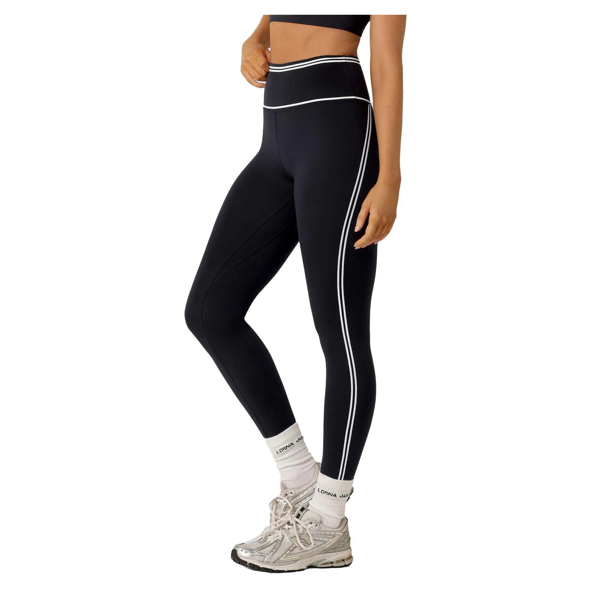 Women's Retro Track Ankle Biter Leggings - Image 2