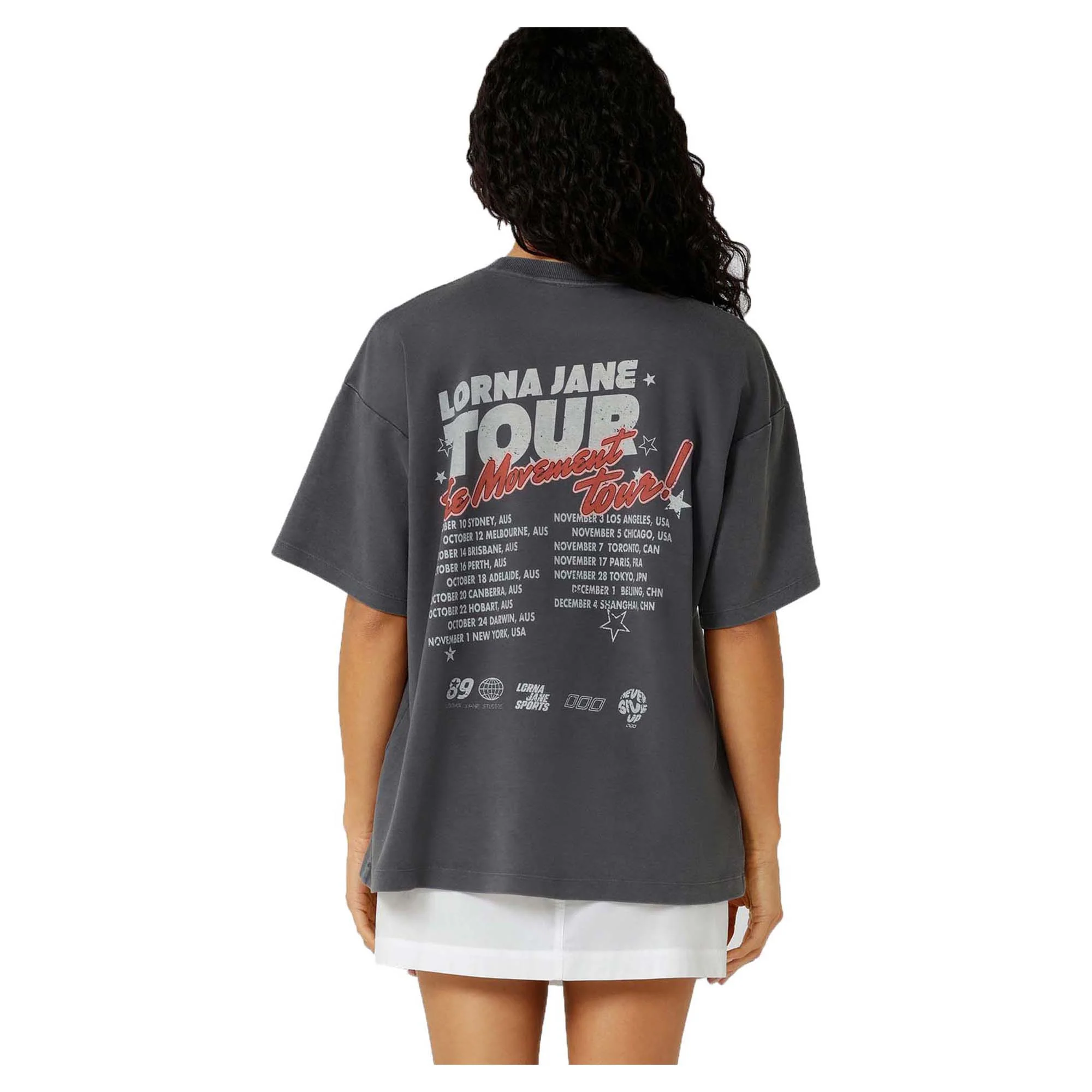 Women's World Tour Washed Boyfriend T-Shirt - Image 2